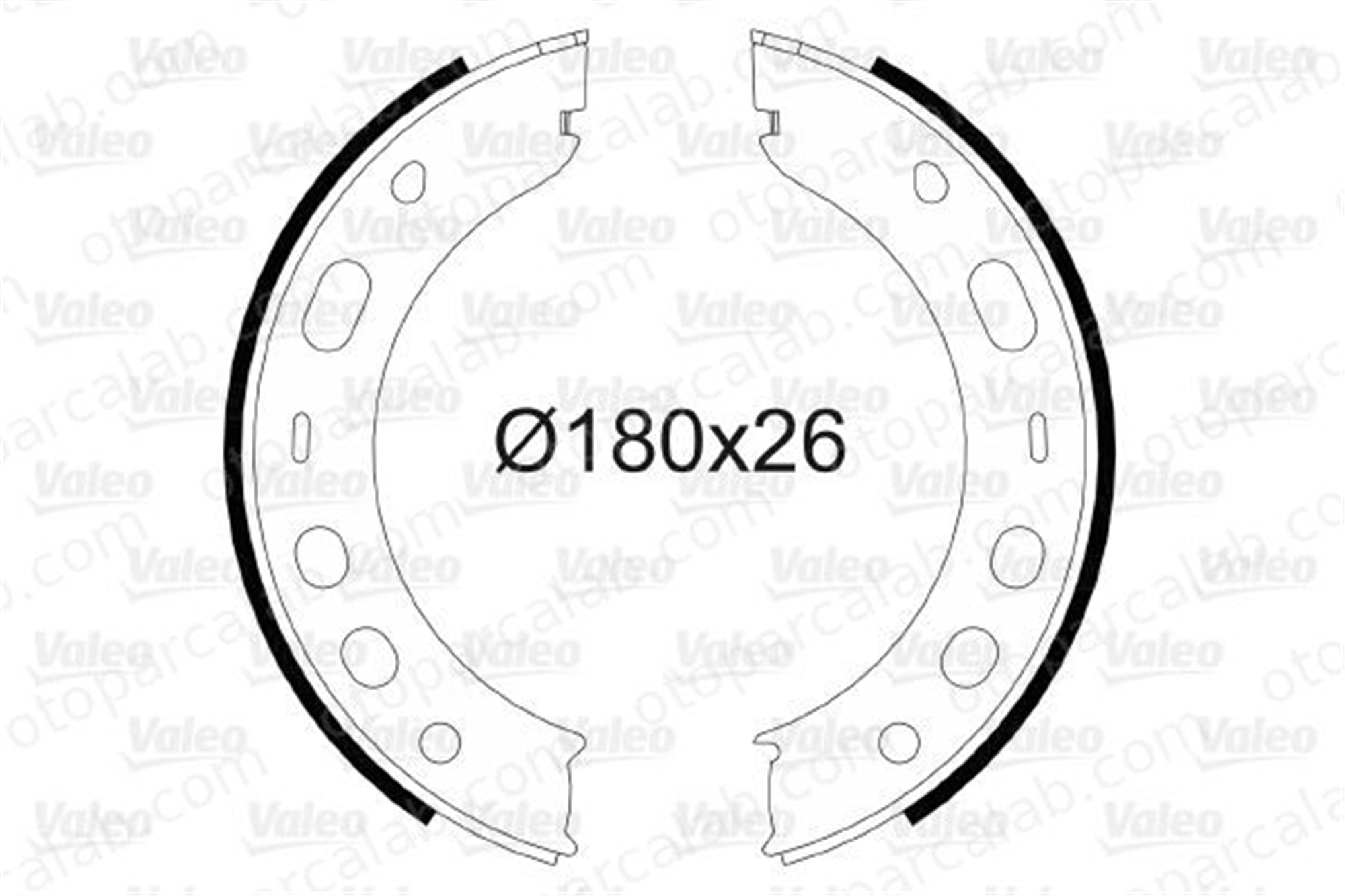 VALEO 564071 Fren Pabuçlu Balata Arka PORSCHE 911 911 Cabrio 92835209700 92835209710