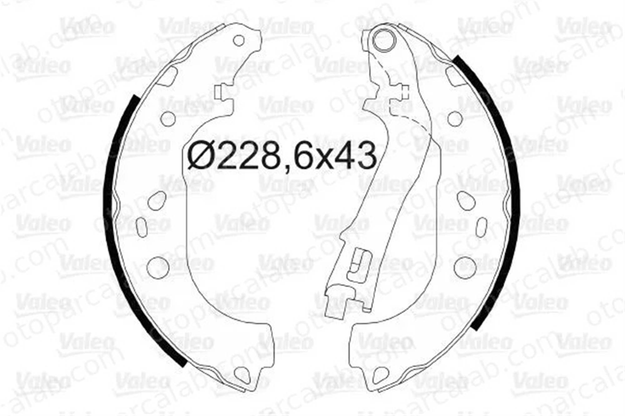 VALEO 564073 Fren Pabuçlu Balata Arka FIAT DOBLO Cargo DOBLO Minibüs/Otobüs 77362756 77363946