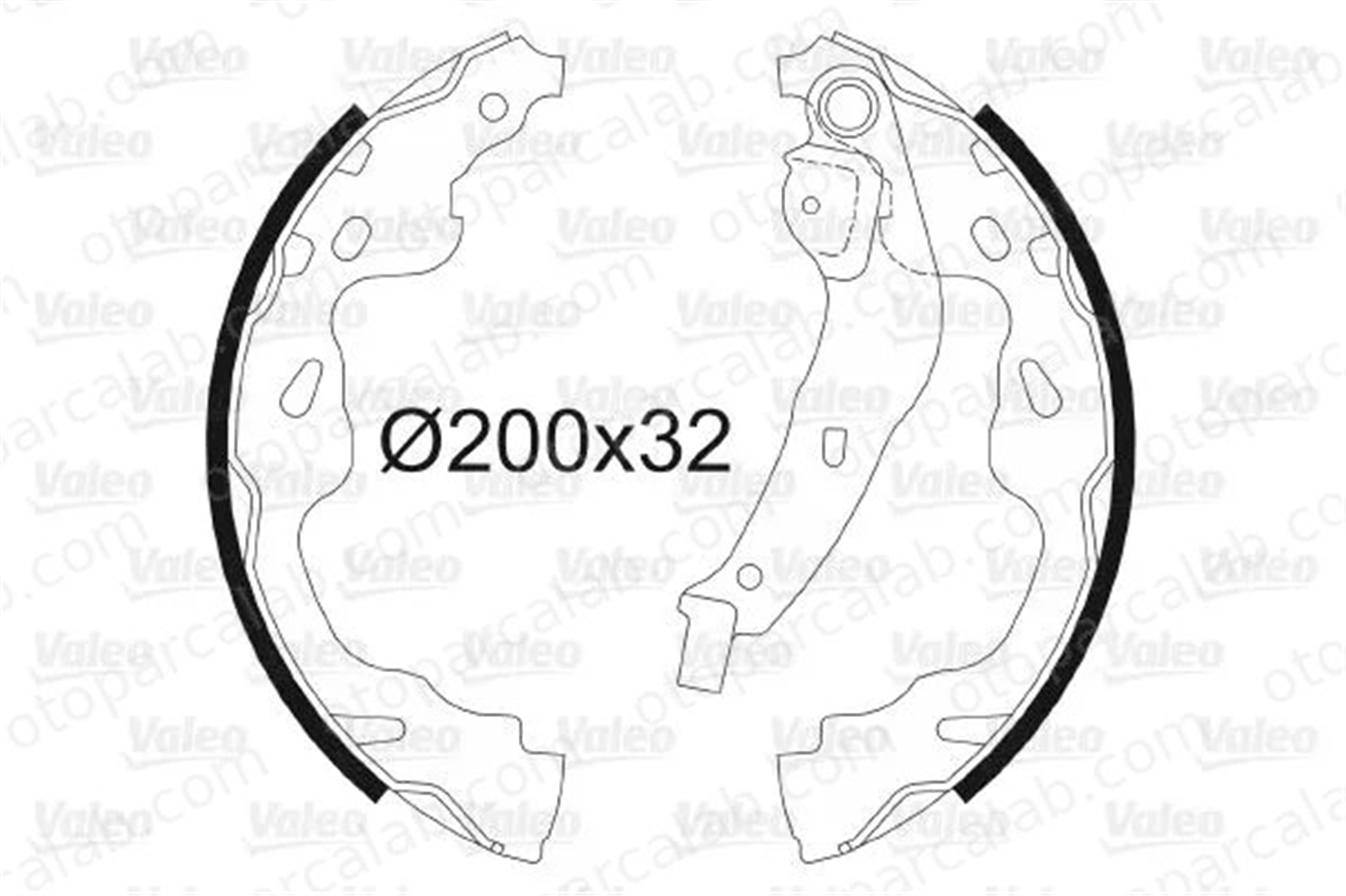 VALEO 564075 Fren Pabuçlu Balata Arka OPEL AGILA SUZUKI SWIFT III 93193429 4241N2