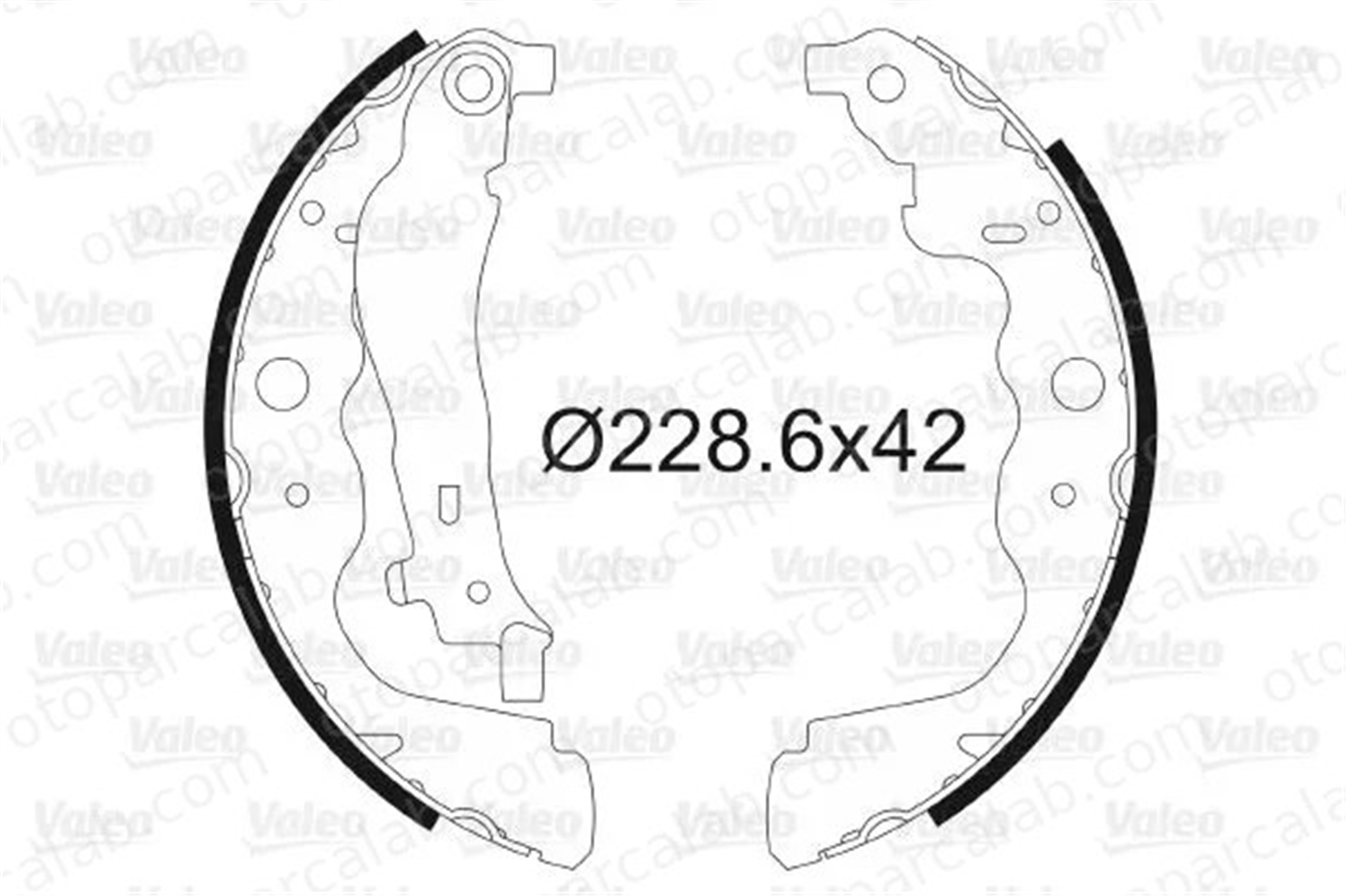VALEO 564104 Fren Pabuçlu Balata Arka DACIA DUSTER RENAULT KANGOO / GRAND KANGOO II 7701210109 6001549703