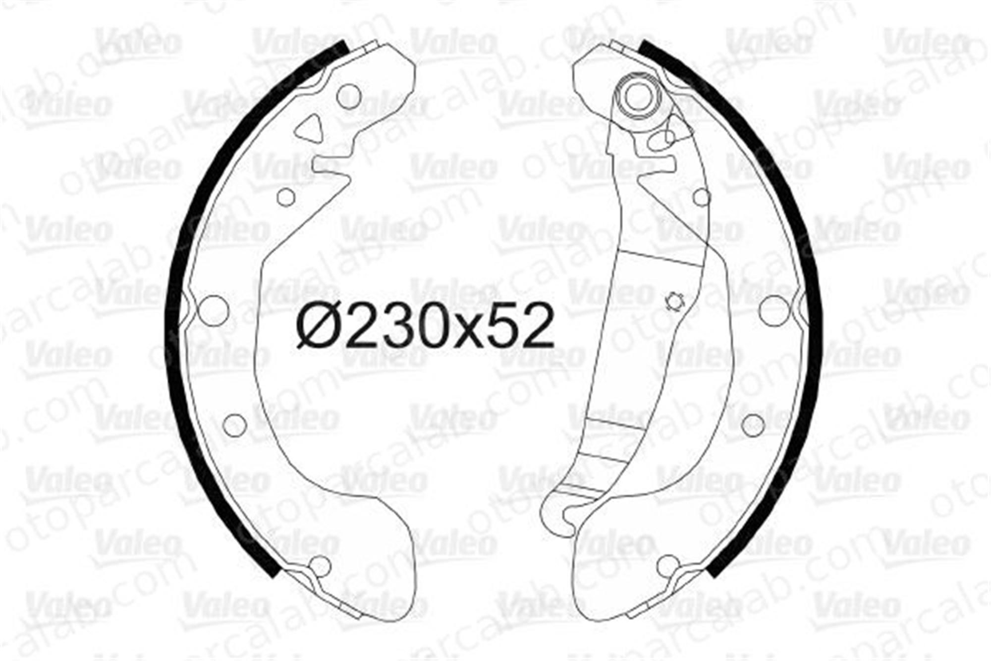 VALEO 564153 Fren Pabuçlu Balata Arka DAEWOO REZZO CHEVROLET REZZO MPV 96394977