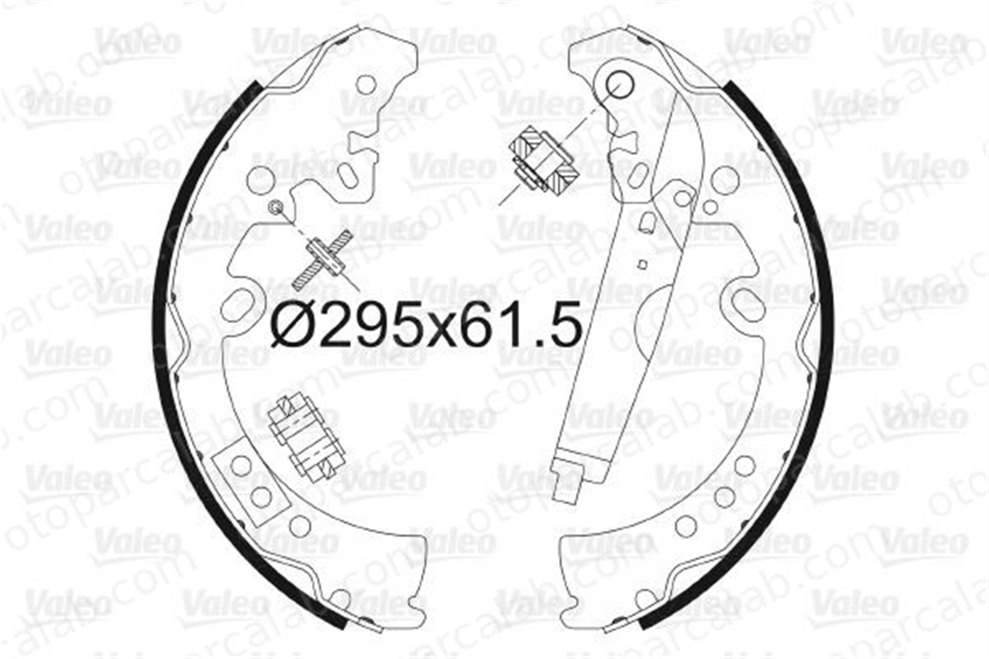 VALEO 564164 Fren Pabuçlu Balata Arka TOYOTA HILUX VIII Pick-up HILUX VII Pick-up 44950K070 04495-0K070