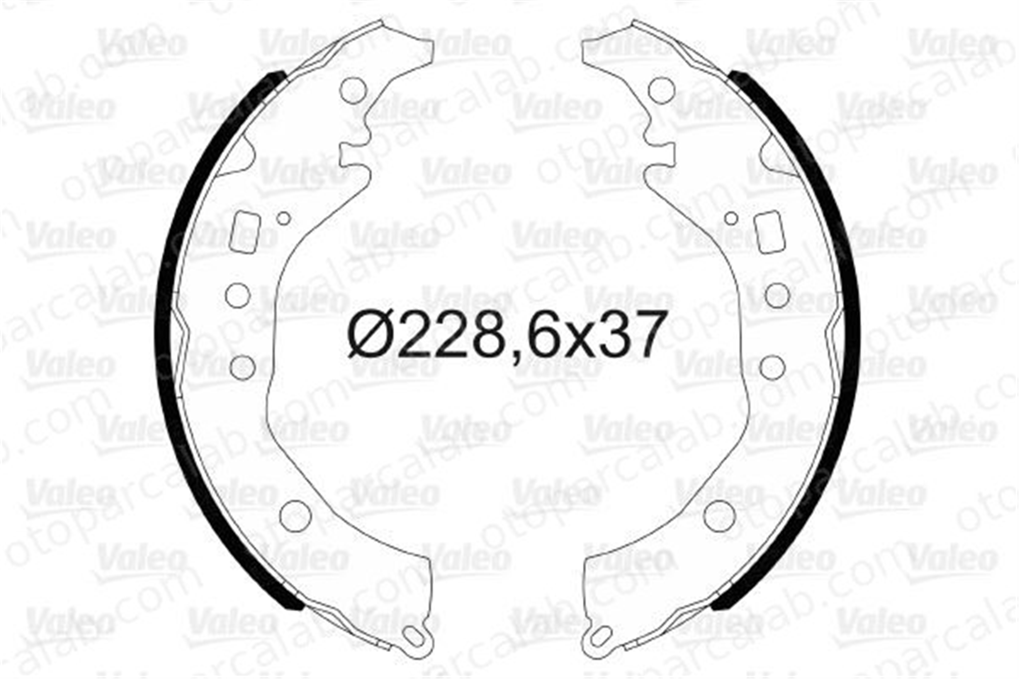 VALEO 564176 Fren Pabuçlu Balata Arka SUBARU TREZIA TOYOTA VERSO S 449552130 0449552130