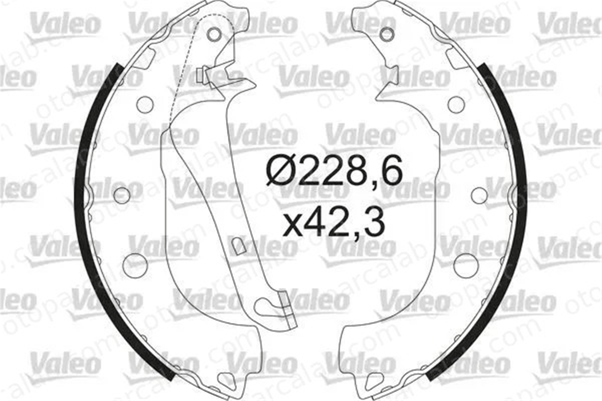 VALEO 564207 Fren Pabuçlu Balata Arka FORD ECOSPORT 782874 1782874