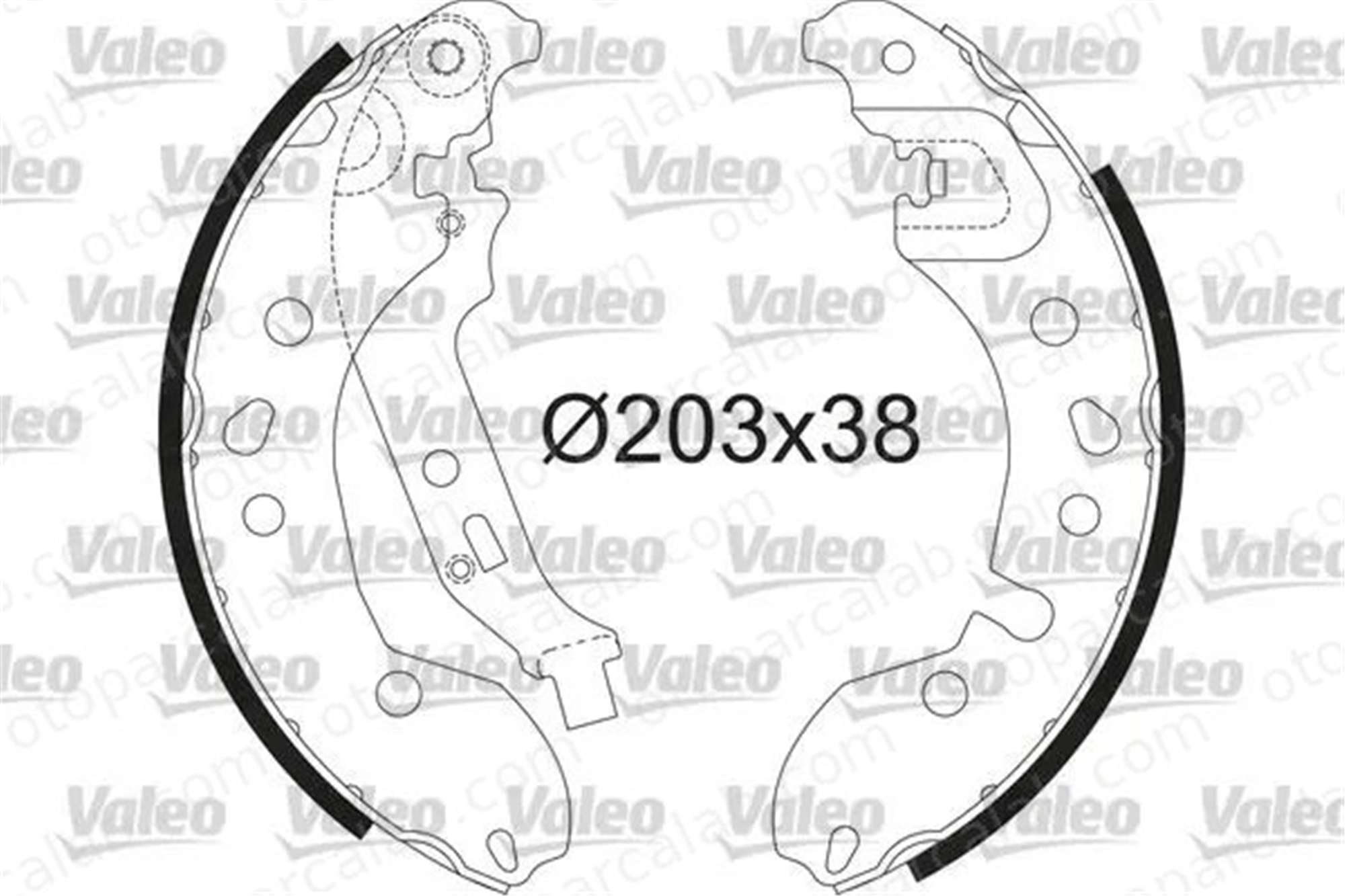 VALEO 564209 Fren Pabuçlu Balata Arka RENAULT CLIO II TWINGO II 440601843R 4534230100