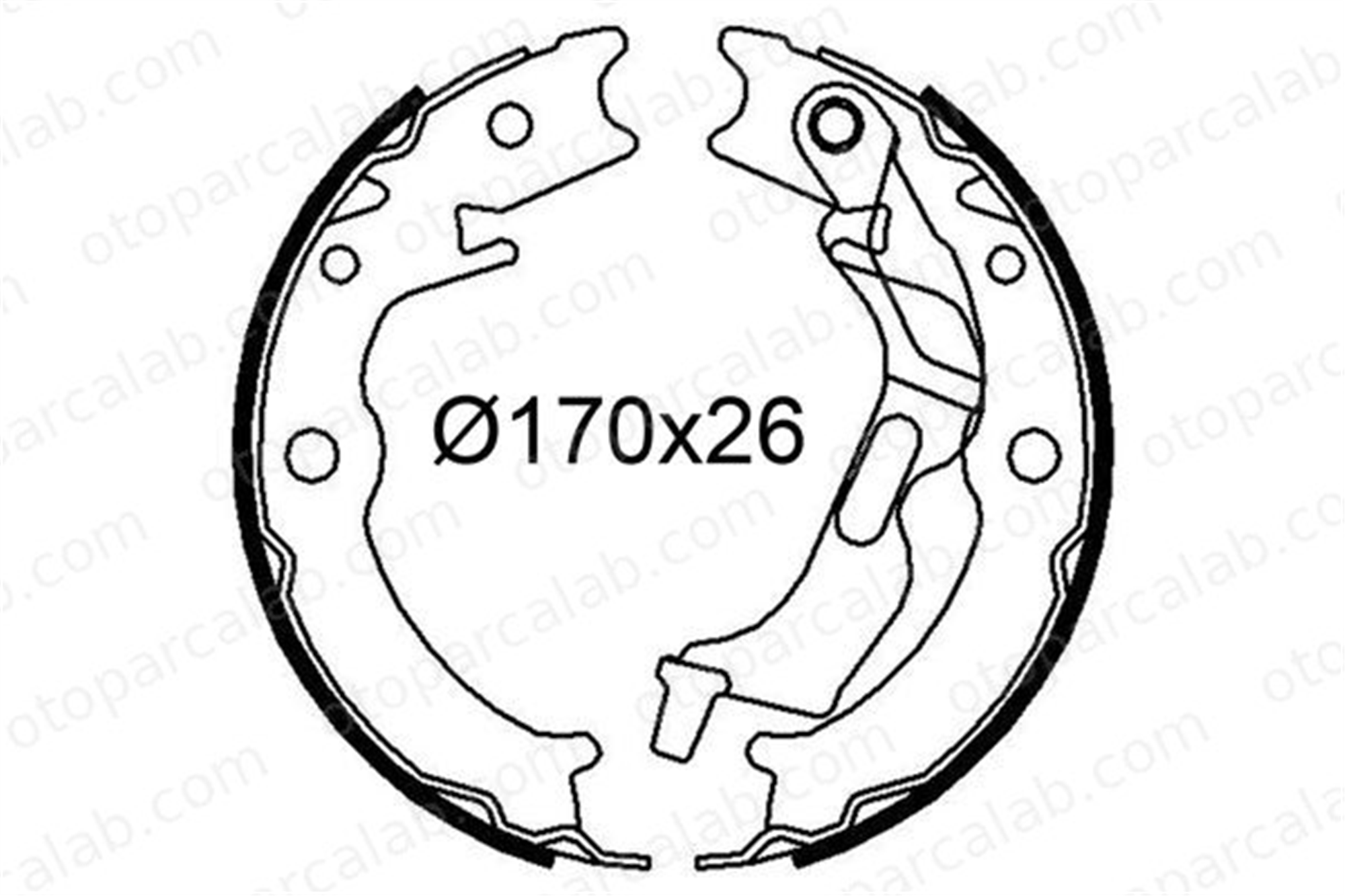VALEO 564246 Fren Pabuçlu Balata Arka CHEVROLET EPICA LACETTI 96496764 96348197