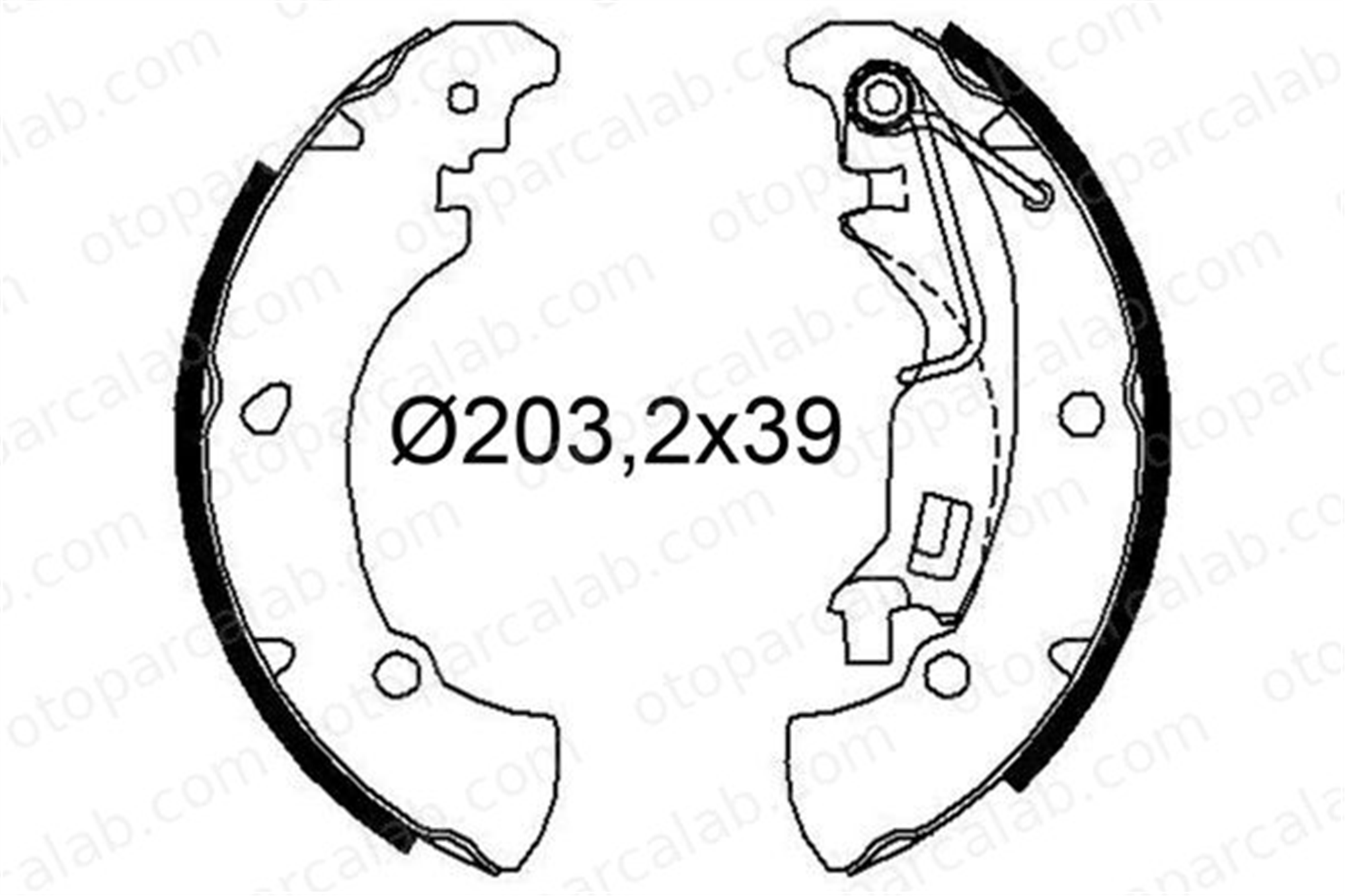 VALEO 564250 Fren Pabuçlu Balata Arka FIAT IDEA LANCIA MUSA 77362449 4241P3