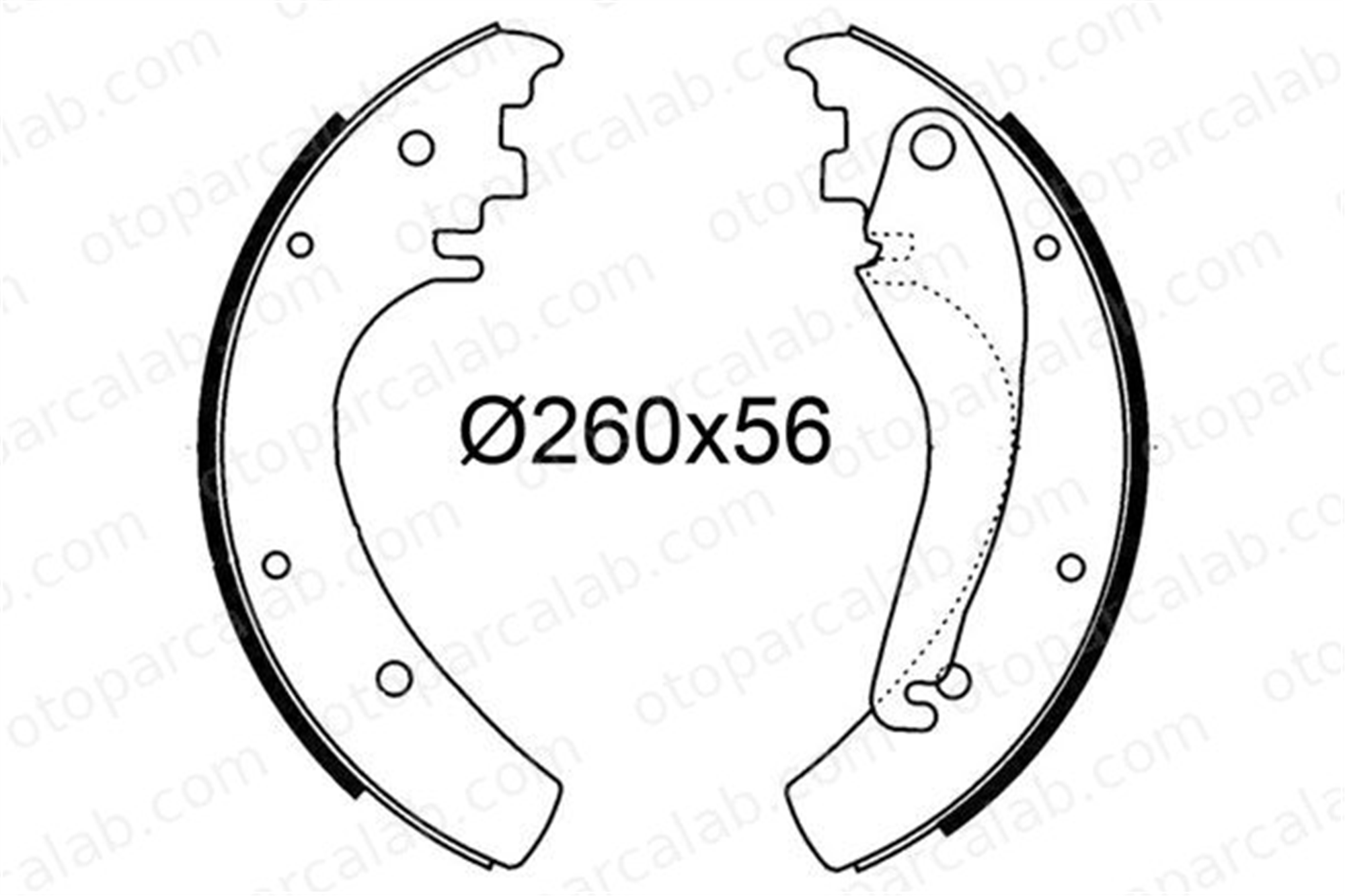VALEO 564282 Fren Pabuçlu Balata Arka MERCEDES-BENZ G-SERISI T1/TN Panelvan/Van 4614200020 4614200120