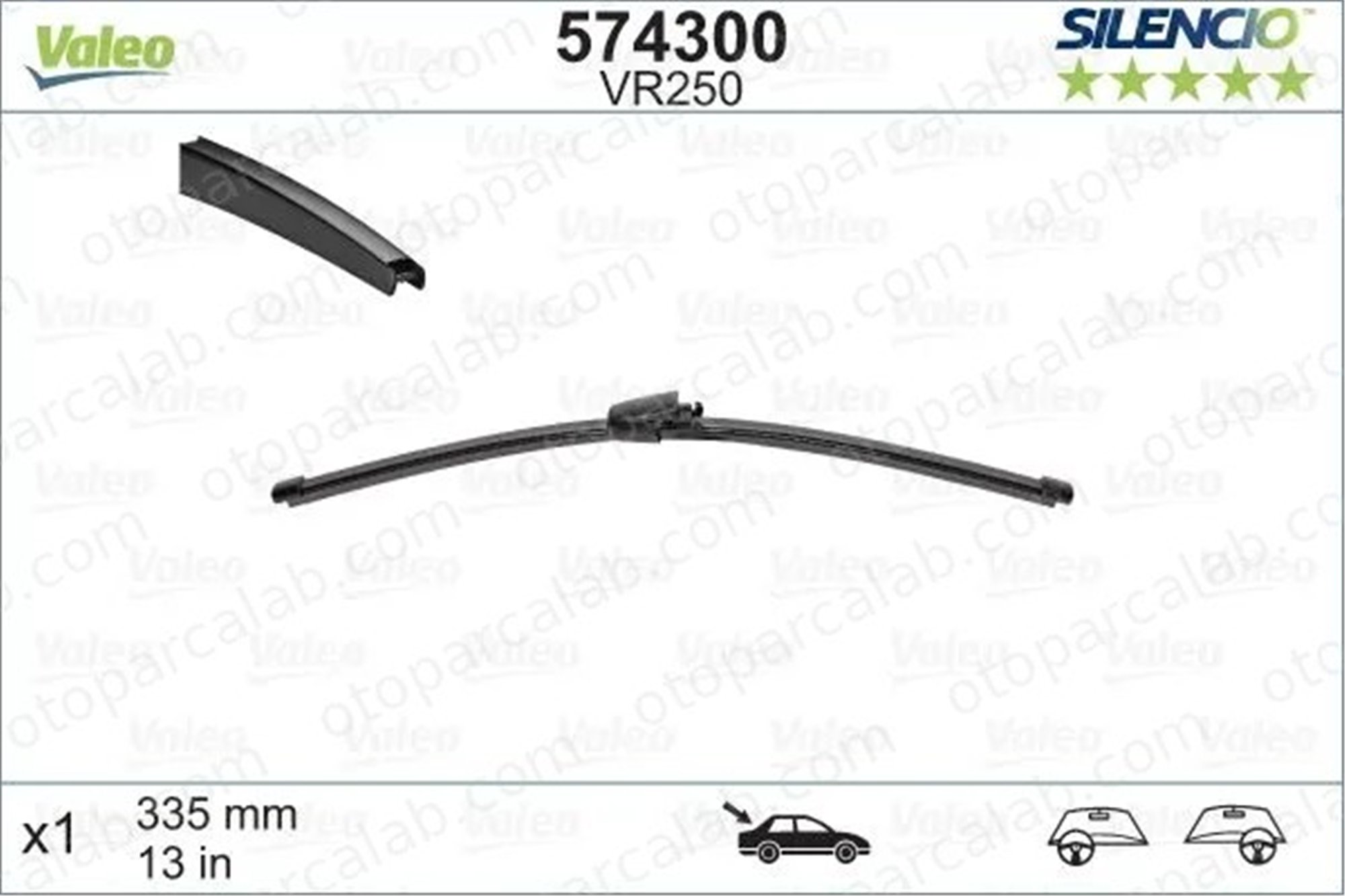 VALEO 574300 Silecek Süpürgesi Arka SEAT IBIZA IV SC VW GOLF V 6L6955425 3R9955427
