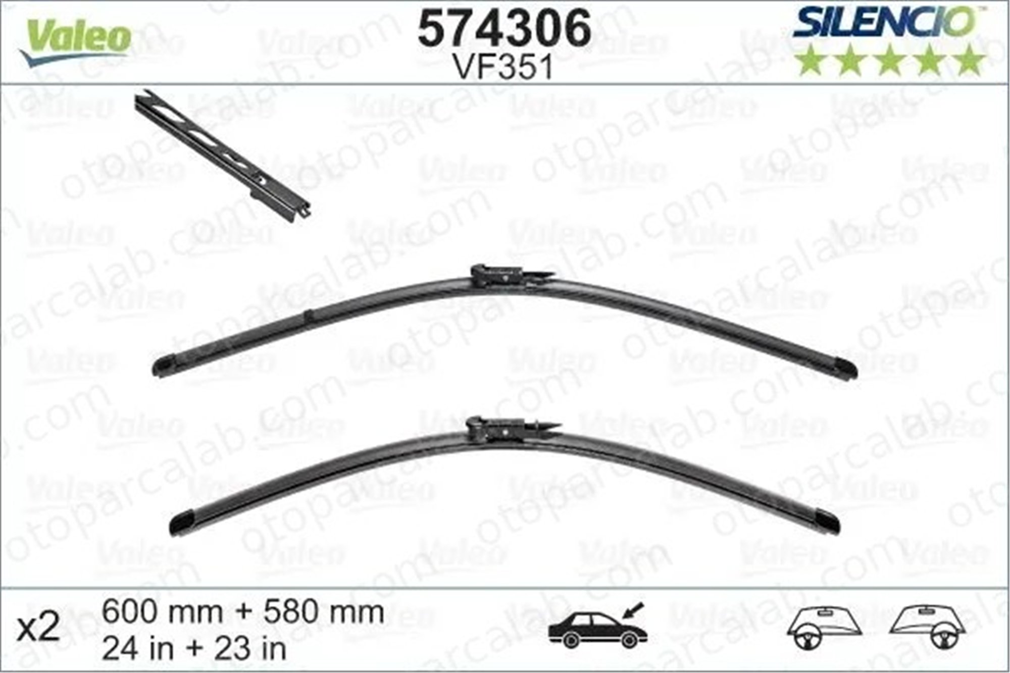 VALEO 574306 Silecek Süpürgesi Ön BMW 5 5 Touring 61610431438 431438