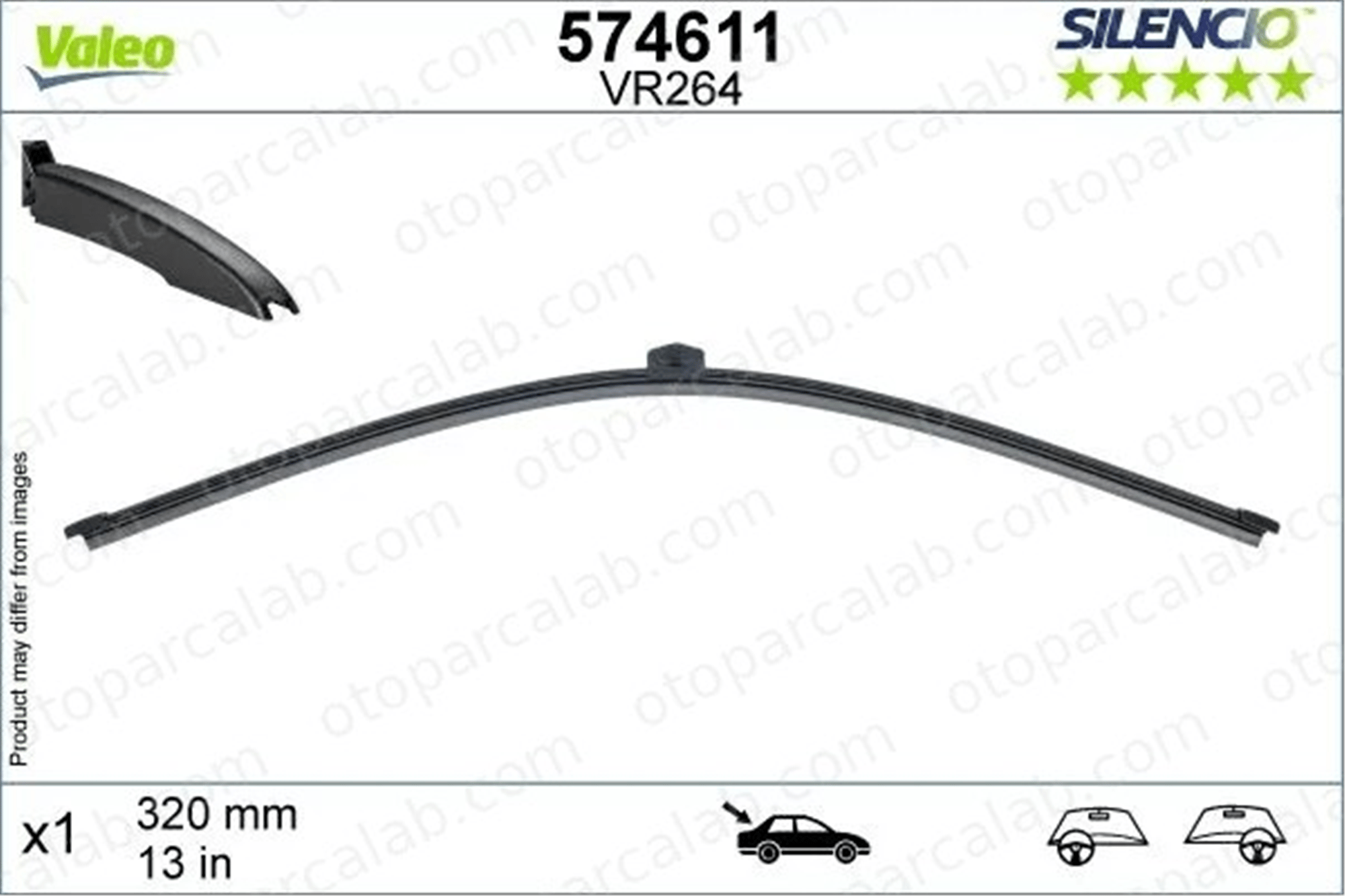 VALEO 574611 Silecek Süpürgesi Arka 330 mm - 13 inç AUDI Q5 MERCEDES-BENZ A-SERISI 8X4955425 4KE955425