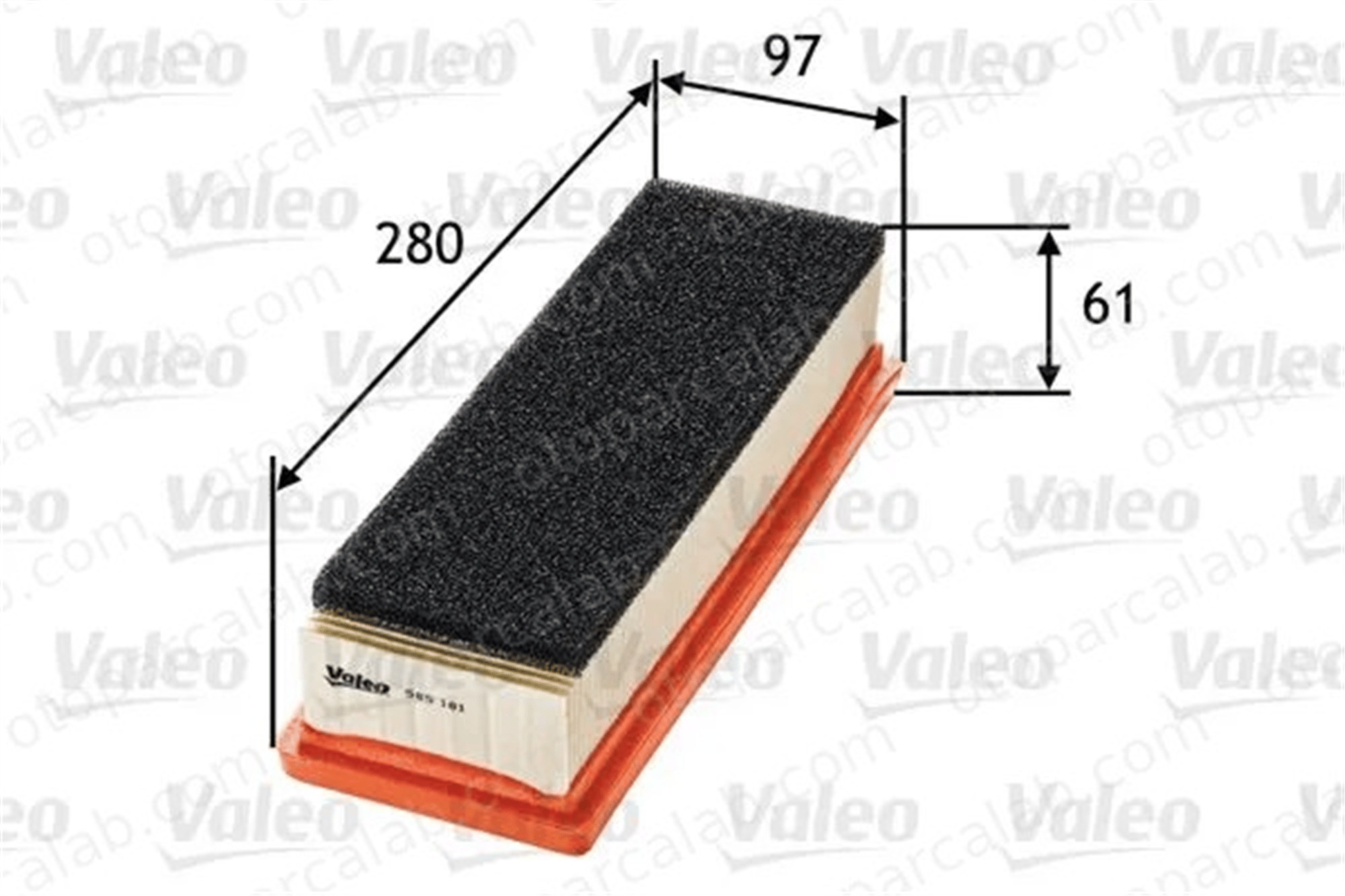 VALEO 585181 Hava Filtresi FIAT PUNTO GRANDE PUNTO 1542777 55192012