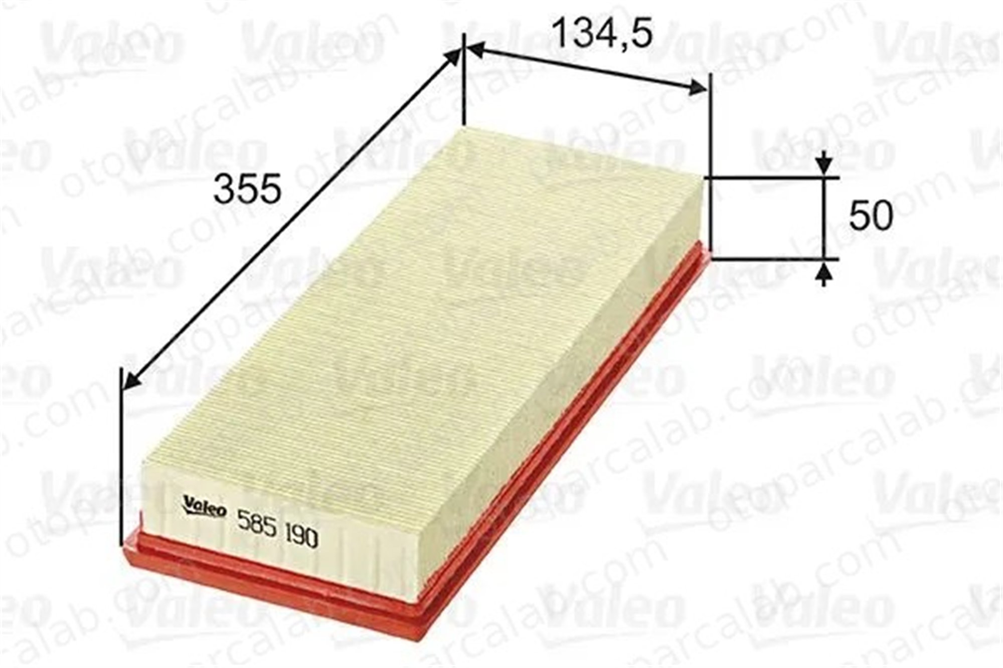VALEO 585190 Hava Filtresi MERCEDES-BENZ C-SERISI E-SERISI 53040025 PC1118