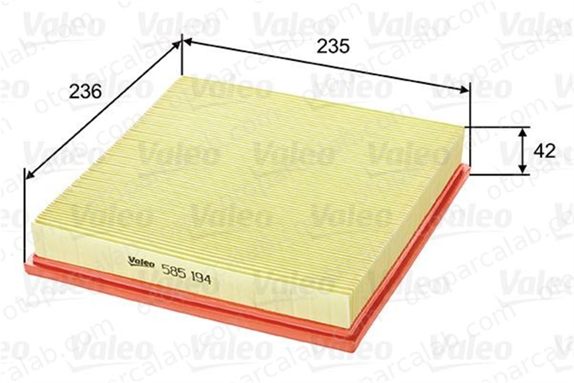 VALEO 585194 Hava Filtresi BMW 3 Z3 Roadster 13721247405 PC910