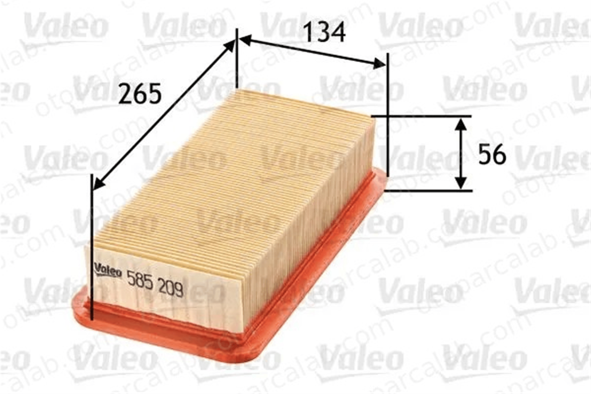 VALEO 585209 Hava Filtresi KIA RIO II RIO II Sedan 281131G000 281131G100