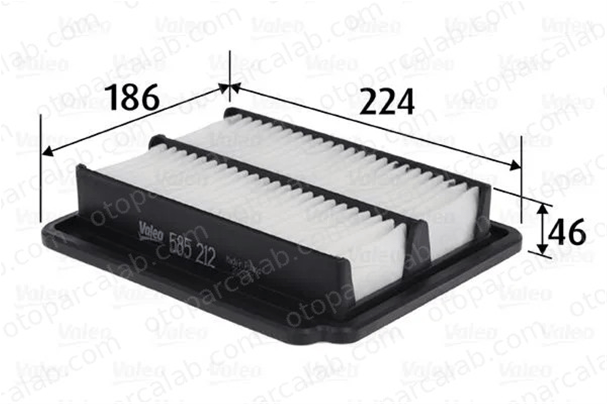 VALEO 585212 Hava Filtresi CHEVROLET AVEO / KALOS Hatchback AVEO / KALOS Sedan 96536696 42386928