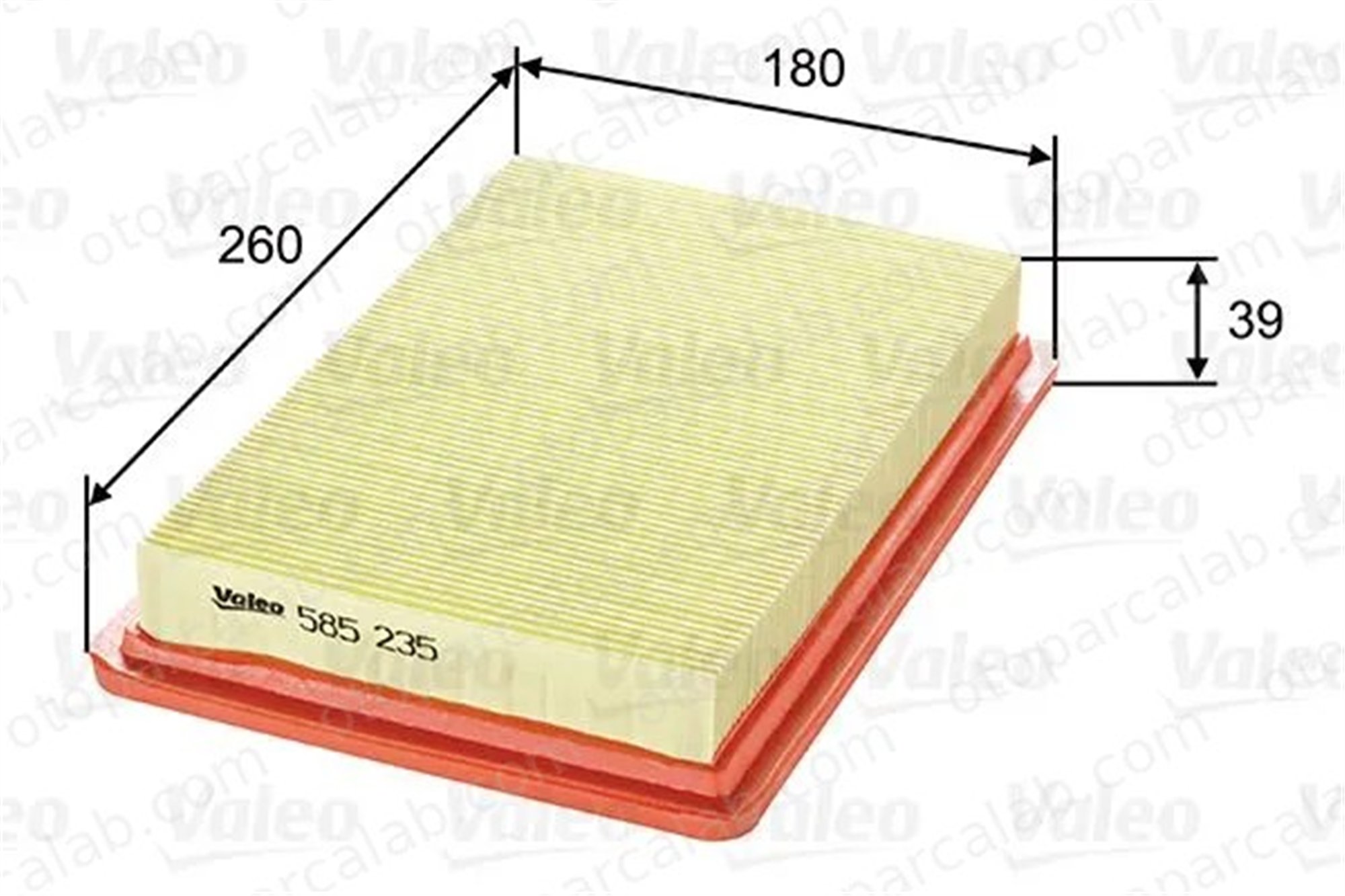 VALEO 585235 Hava Filtresi HYUNDAI LANTRA II Station wagon LANTRA II 2811323001 ADG02213