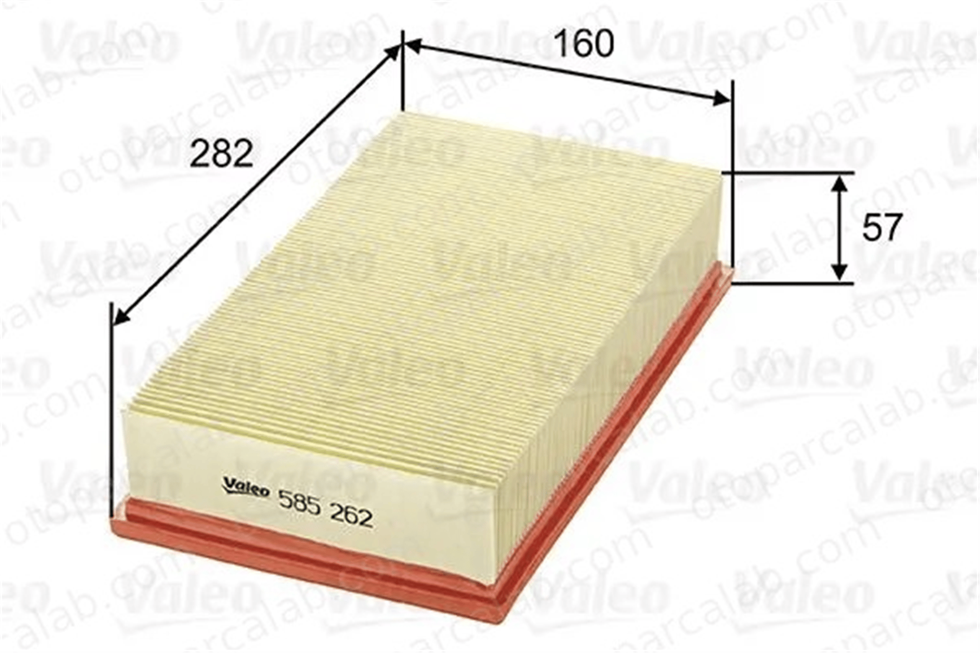 VALEO 585262 Hava Filtresi SAAB 9-3 9-3 Cabriolet 4236030 1221010