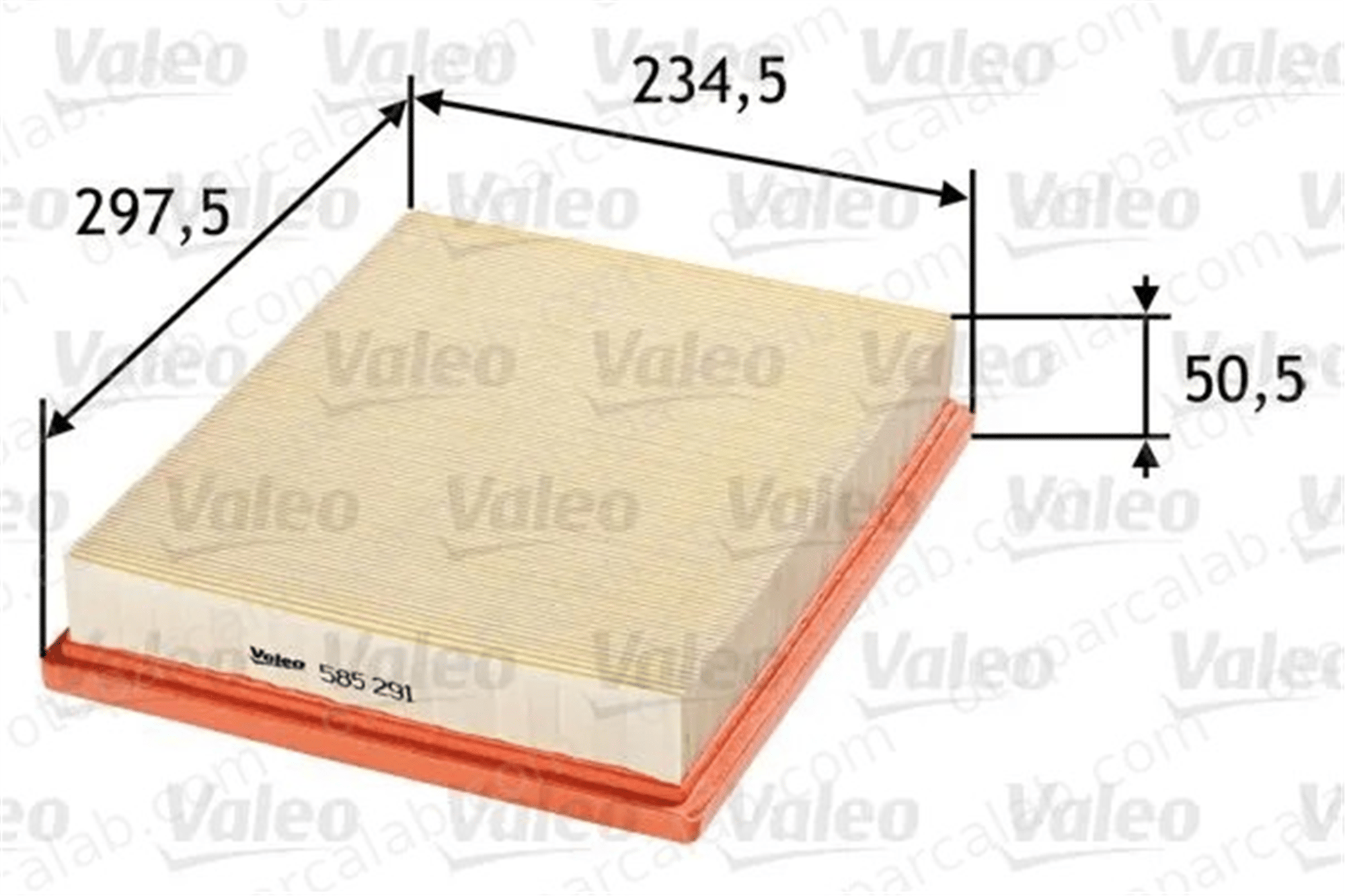 VALEO 585291 Hava Filtresi SAAB 9-3 Station wagon 9-3 835529 12804494