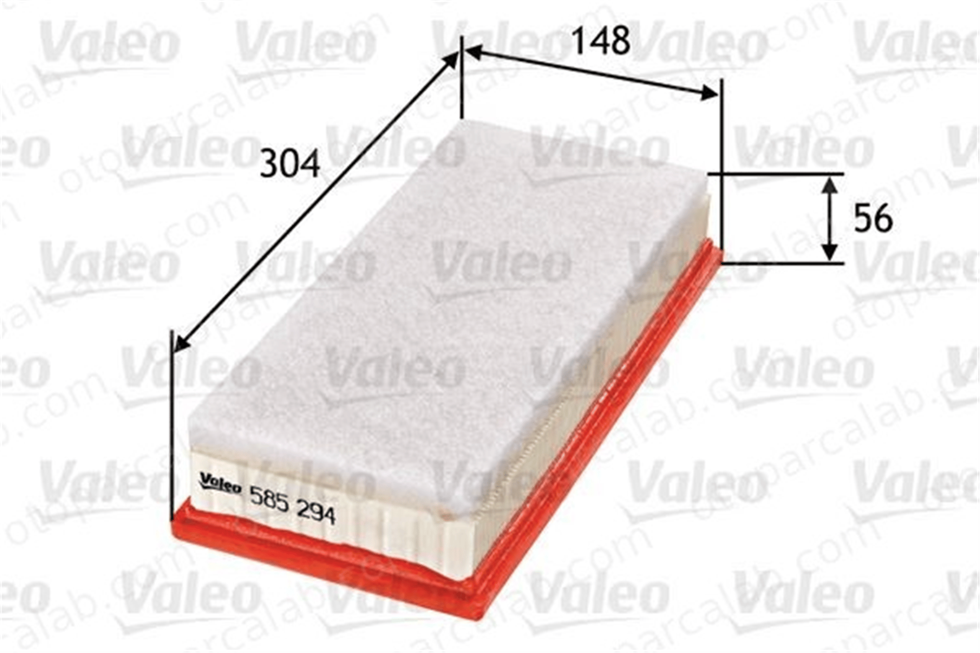 VALEO 585294 Hava Filtresi TOYOTA URBAN CRUISER YARIS 178010N040 178010N060