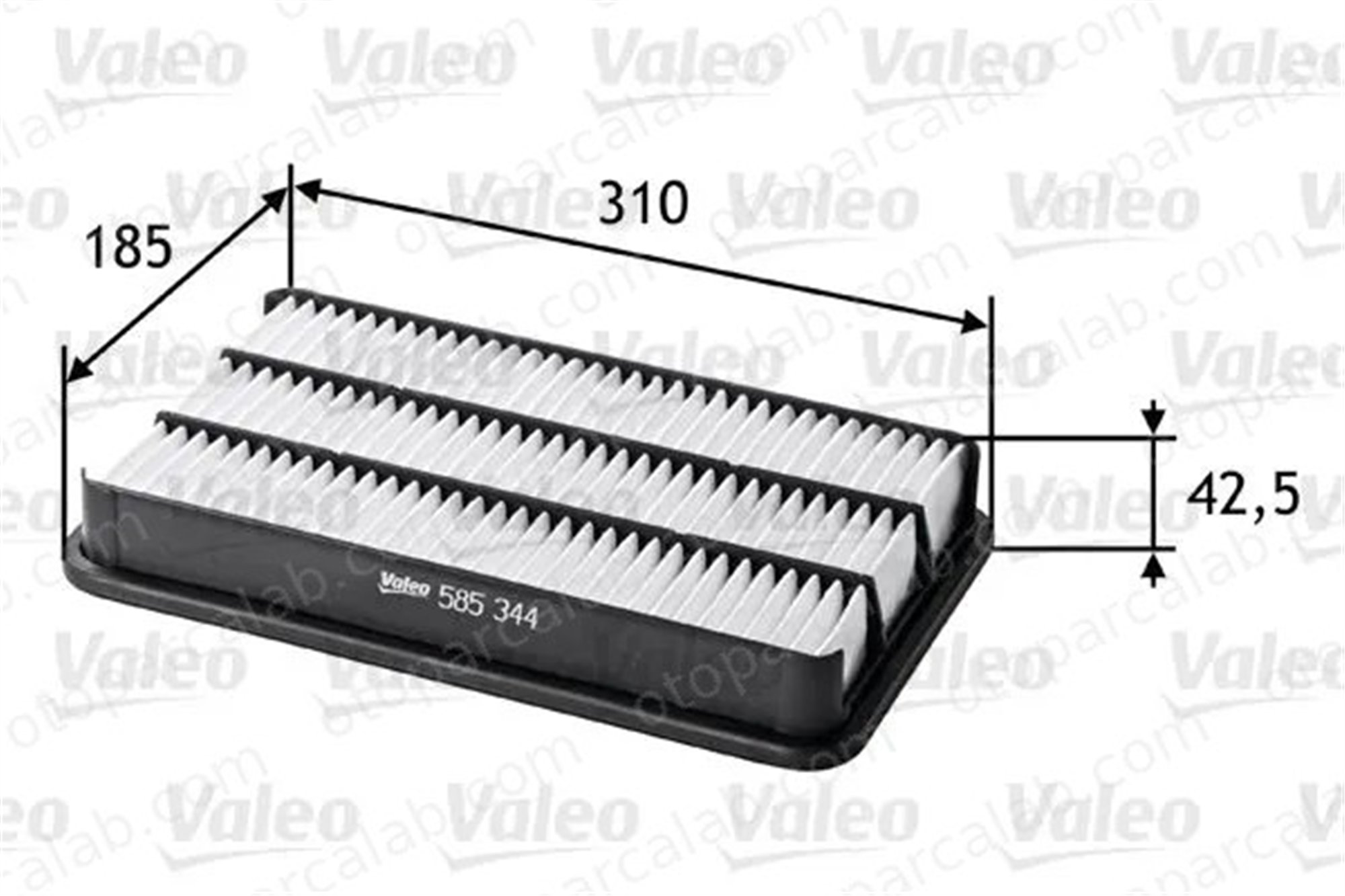VALEO 585344 Hava Filtresi TOYOTA CAMRY CAMRY Station wagon 1780103010 1780174060