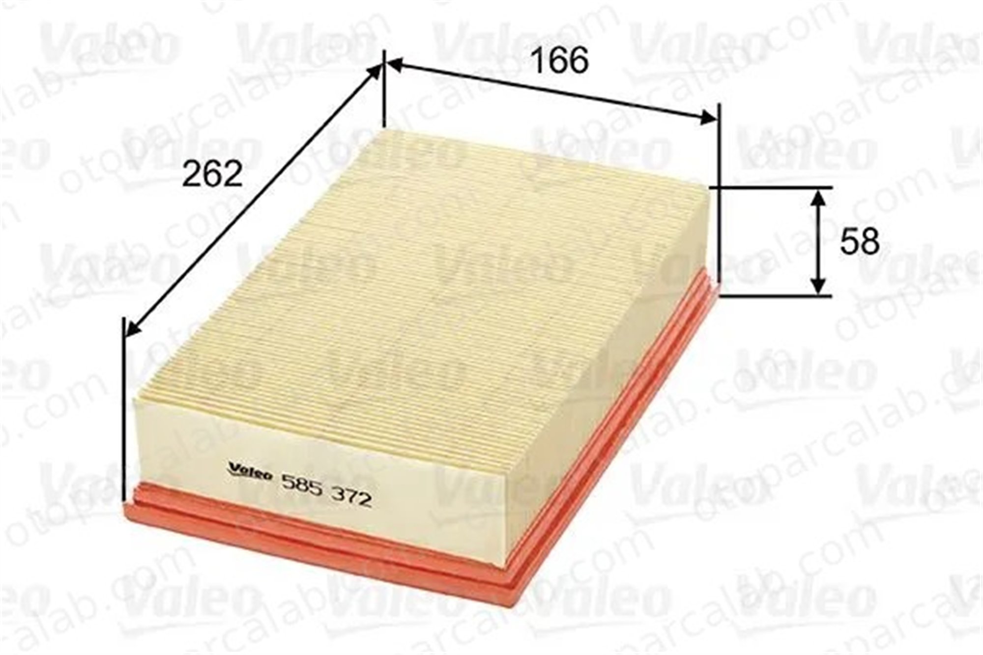 VALEO 585372 Hava Filtresi ROVER 800 800 Hatchback GFE1142 PHE10021