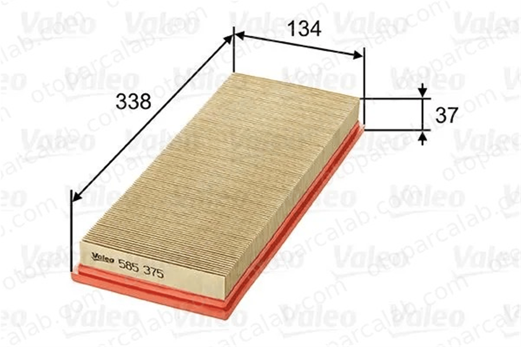 VALEO 585375 Hava Filtresi TALBOT SOLARA OPEL MANTA B 5005099 9292493