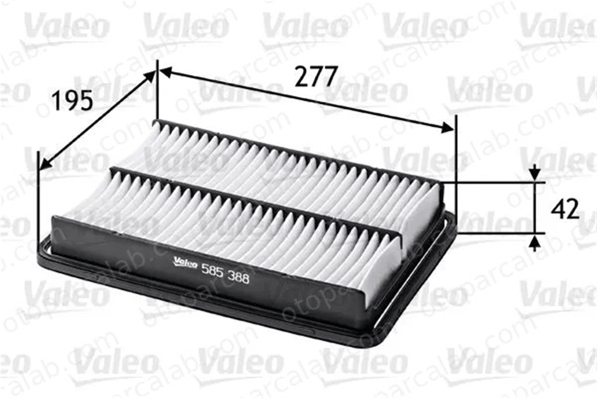 VALEO 585388 Hava Filtresi HYUNDAI SANTA FÉ II KIA SORENTO II 281132P300