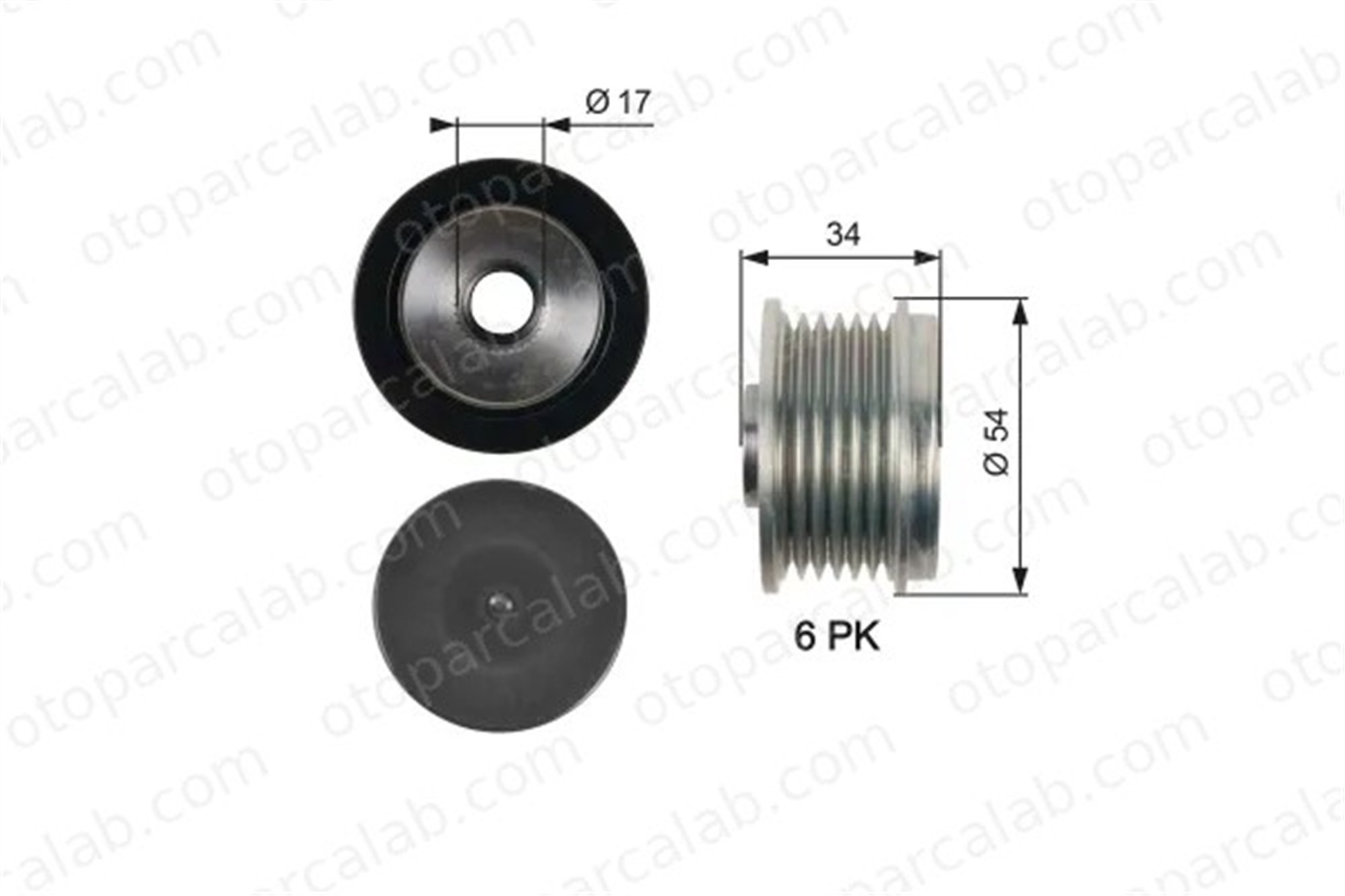 VALEO 595292 Alternatör Kasnağı BMW 3 Touring 3 12317802616 12317802261