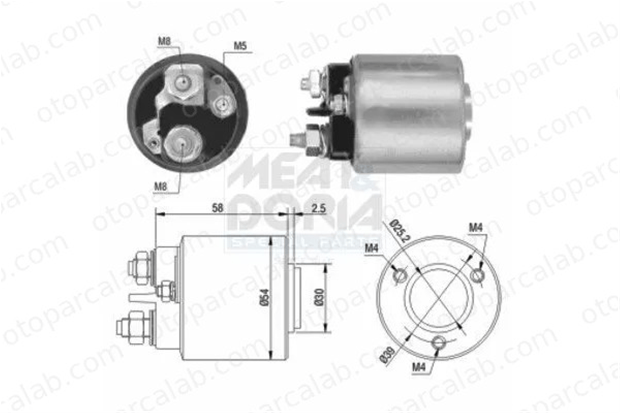 VALEO 595918 Marş Otomatiği CITROËN 2 CV MEHARI 5426014 5433495