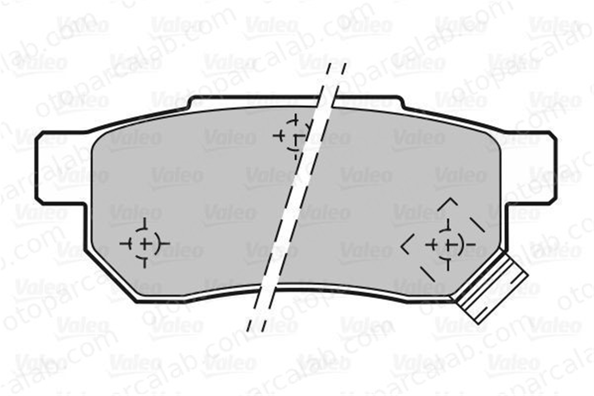 VALEO 598286 Fren Disk Balata Arka ROVER 200 II Hatchback 400 II 6022SP8000 43022SE0000