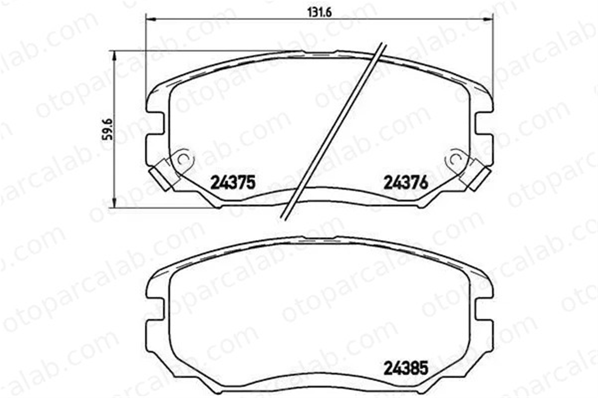 VALEO 670348 Fren Disk Balata Ön HYUNDAI SONATA V GRANDEUR 581013FA11 581013KA20