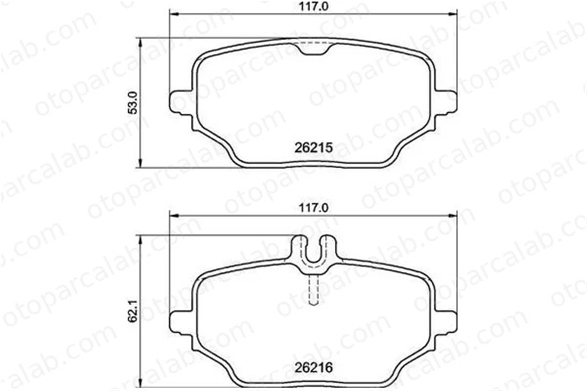 VALEO 670544 Fren Disk Balata Arka MERCEDES-BENZ GLE A0004204202 4204202