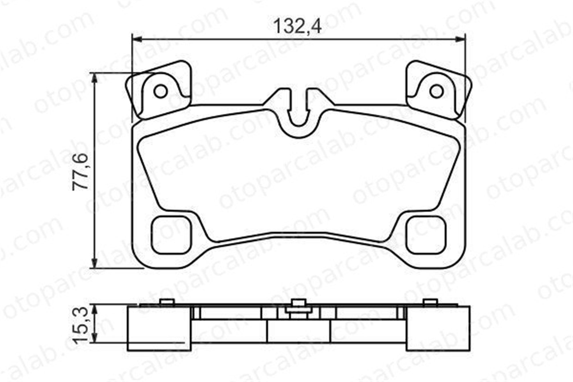 VALEO 670560 Fren Disk Balata Arka AUDI Q7 PORSCHE CAYENNE 7L0698451E 7L0698451F