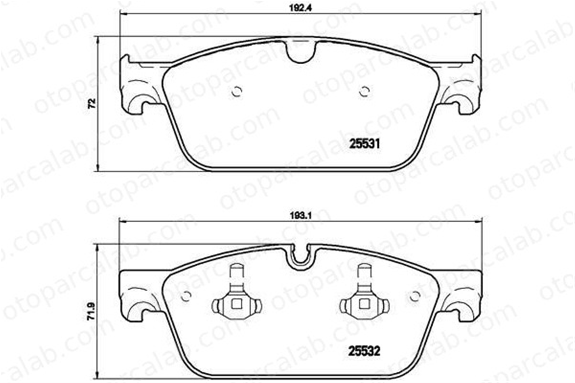 VALEO 670567 Fren Disk Balata Ön MERCEDES-BENZ GLE M-SERISI A007420792 64203620