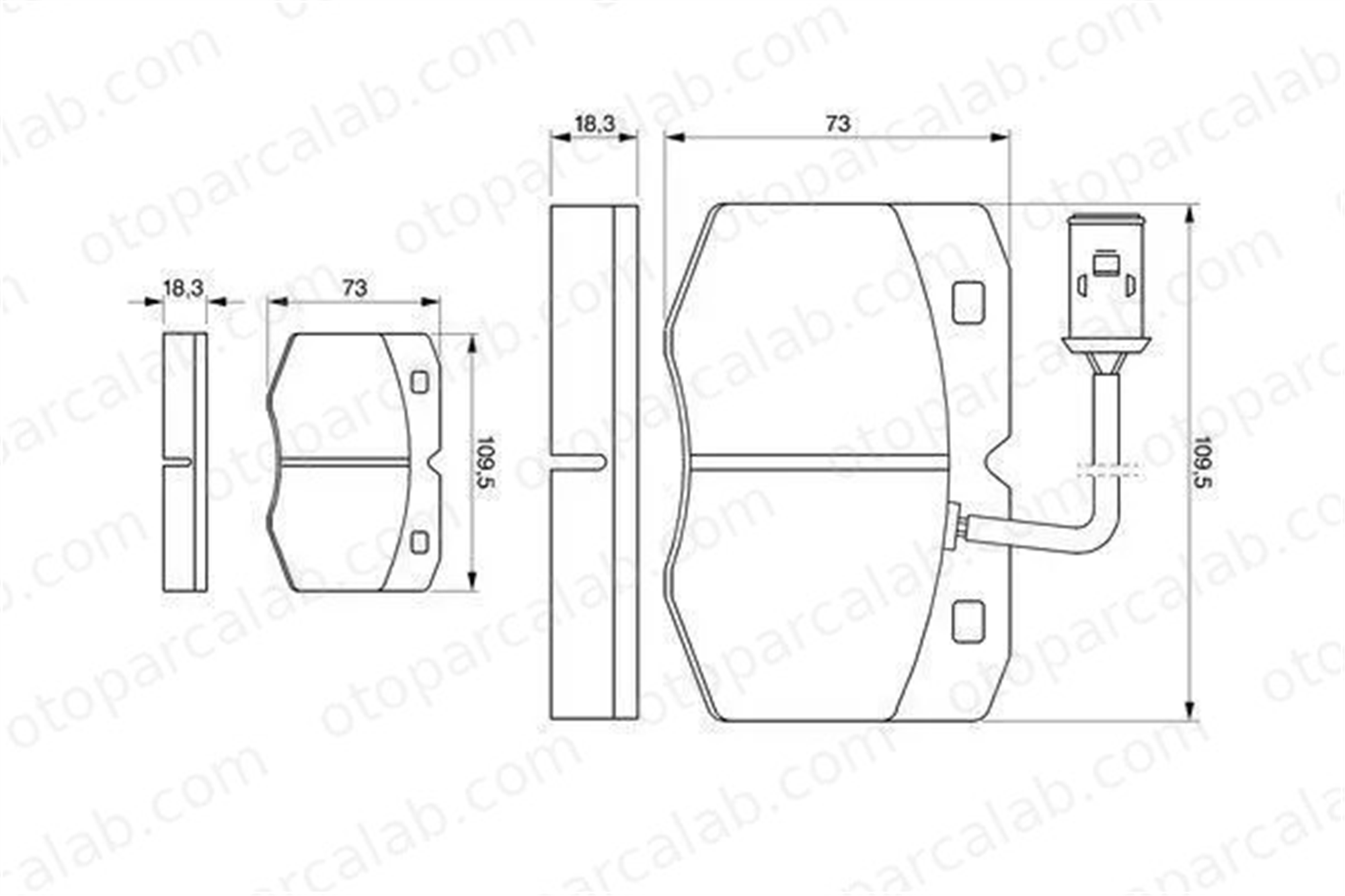 VALEO 670598 Fren Disk Balata Ön IVECO DAILY II Panelvan/Van DAILY II Platform şasi 1906038 1906158