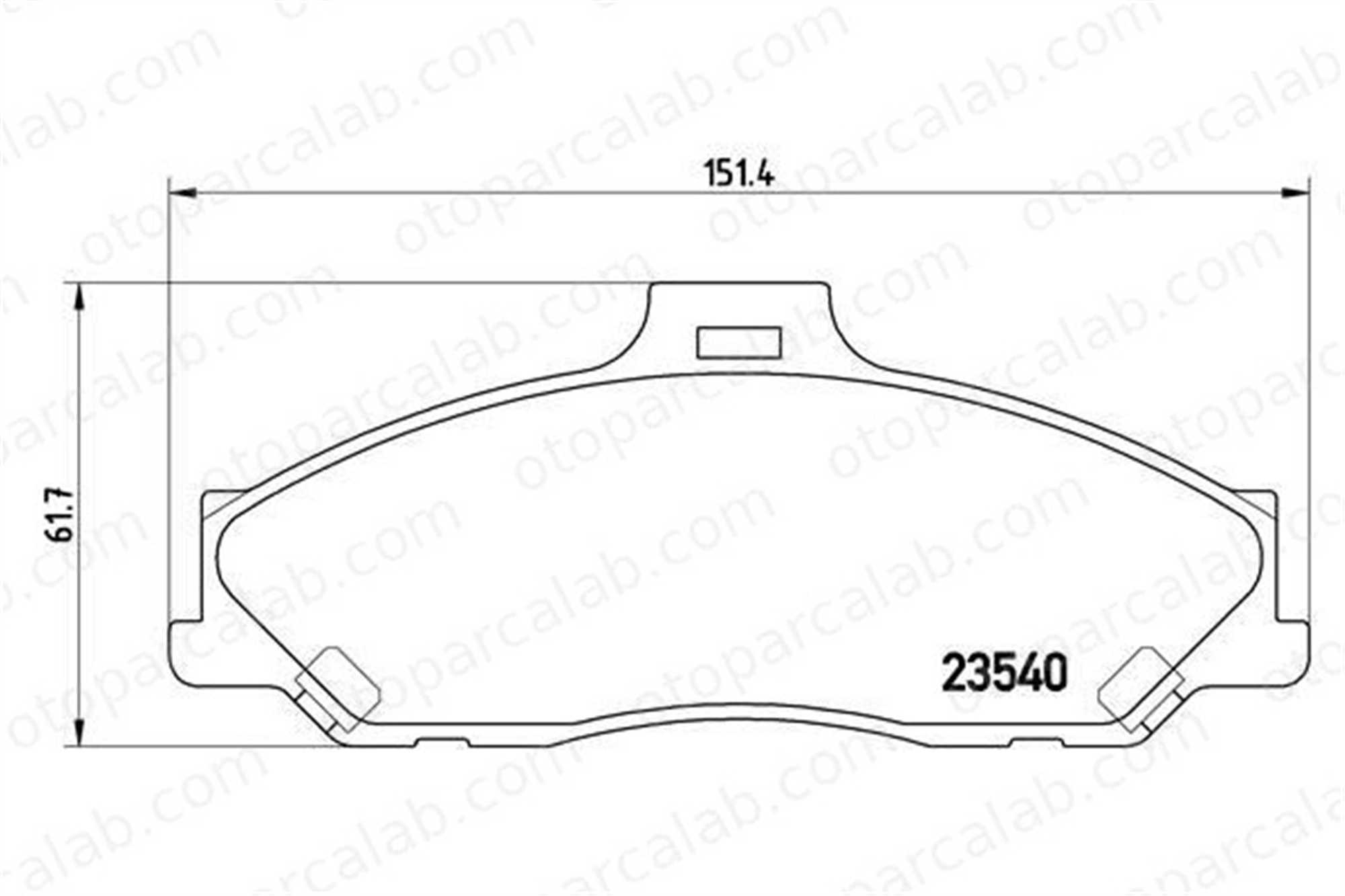 VALEO 670784 Fren Disk Balata Ön FORD RANGER MAZDA B-SERIE 2M342001FA 4118745