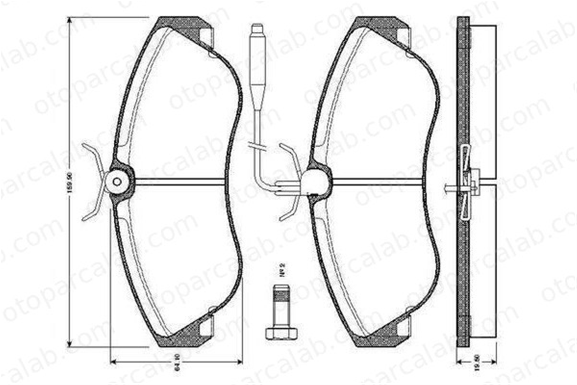 VALEO 670800 Fren Disk Balata Ön FIAT DUCATO Panelvan/Van DUCATO Platform şasi 425118 425119