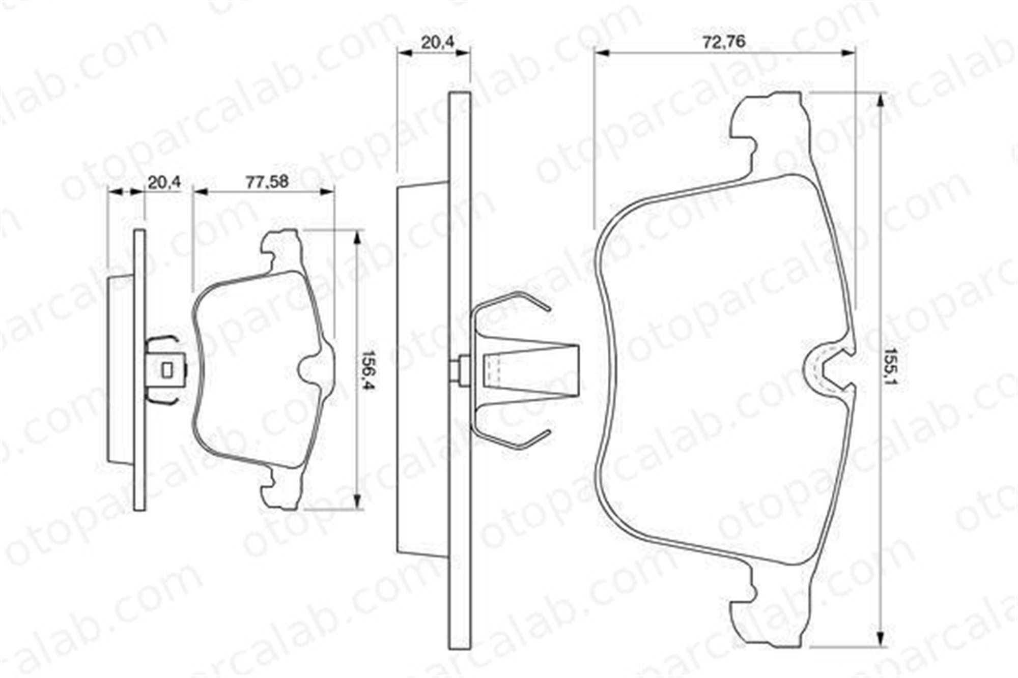 VALEO 670808 Fren Disk Balata Ön SAAB 9-3 Station wagon 9-3 1605079 93188113