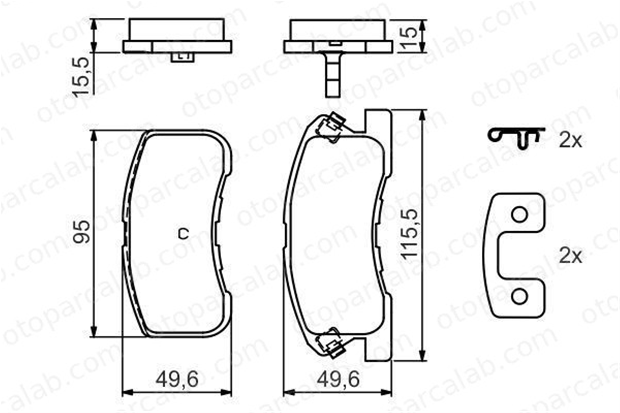 VALEO 670856 Fren Disk Balata Ön DAIHATSU SIRION YRV 449197205000 449197201