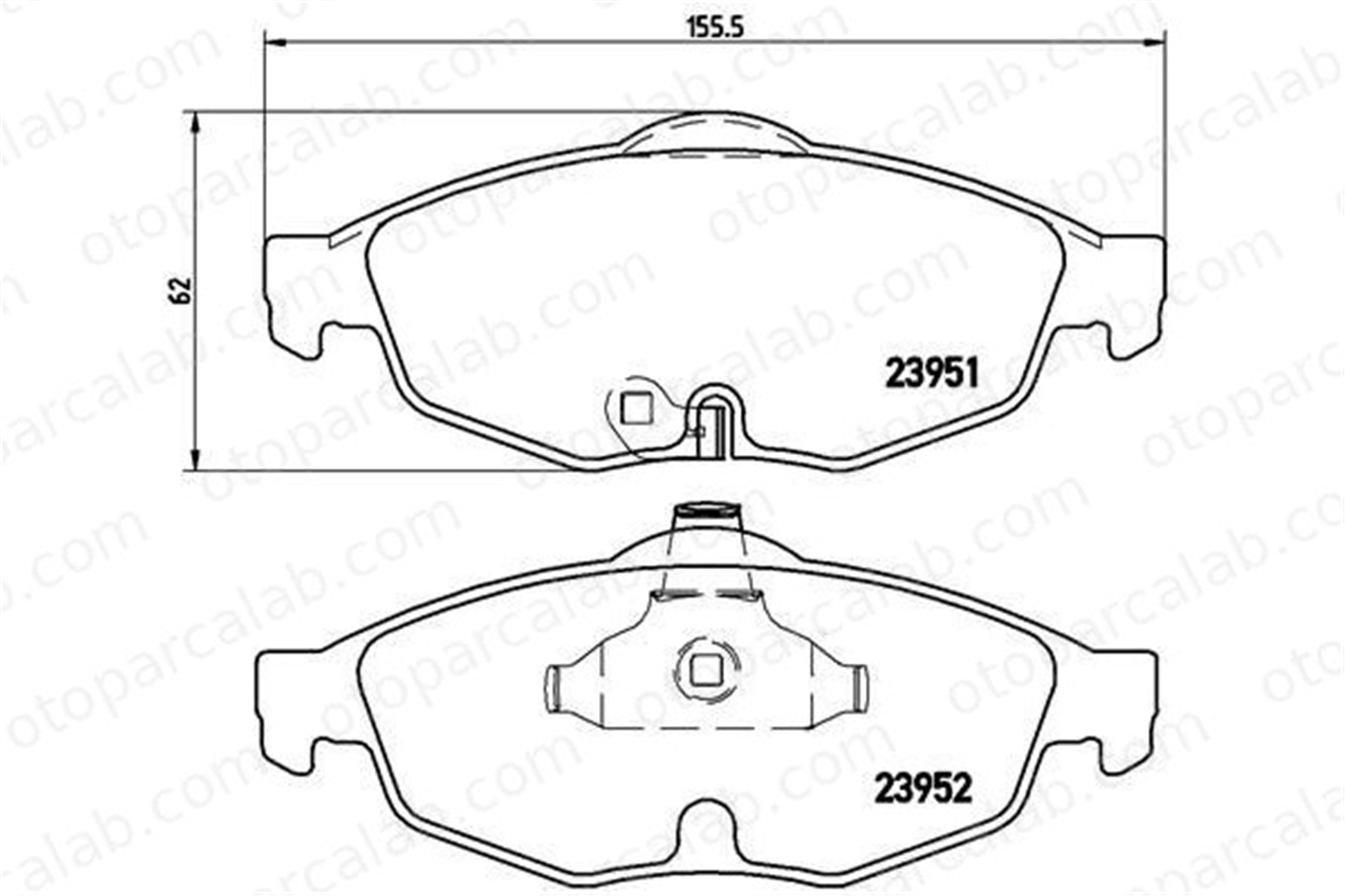 VALEO 670905 Fren Disk Balata Ön CHRYSLER SEBRING Cabrio SEBRING 5018942AA 5018945AA