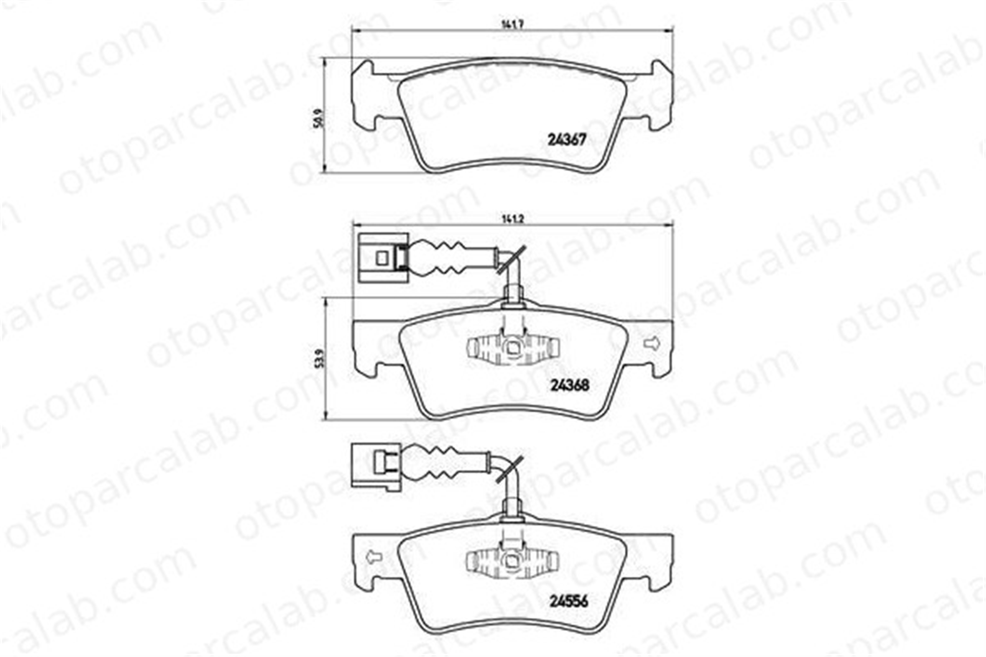 VALEO 670946 Fren Disk Balata Arka VW TOUAREG 7L6698451 7L6698451C