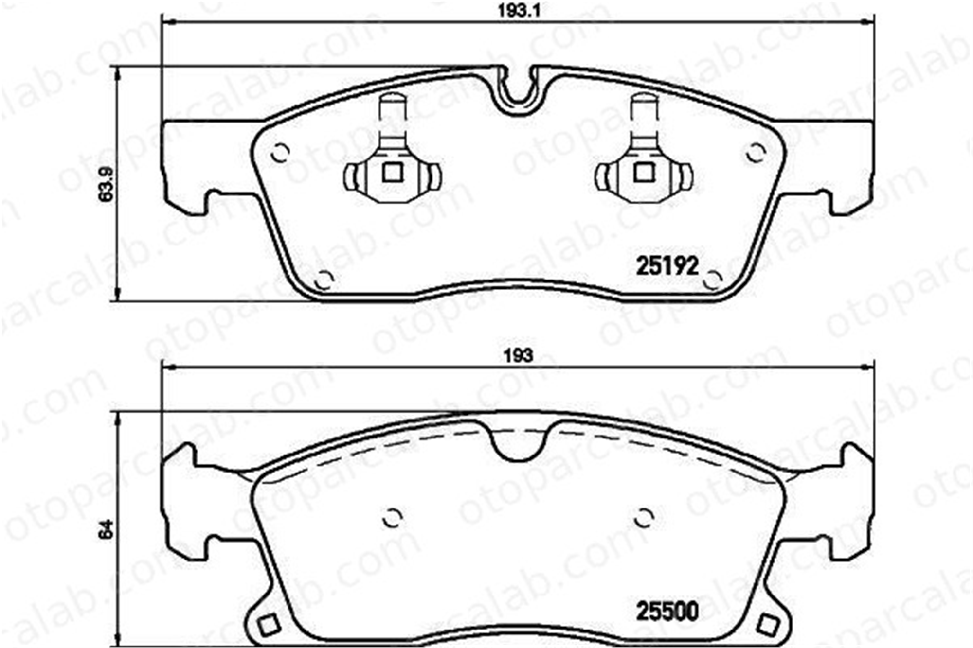VALEO 670955 Fren Disk Balata Ön MERCEDES-BENZ M-SERISI GLE 77362692 77362722