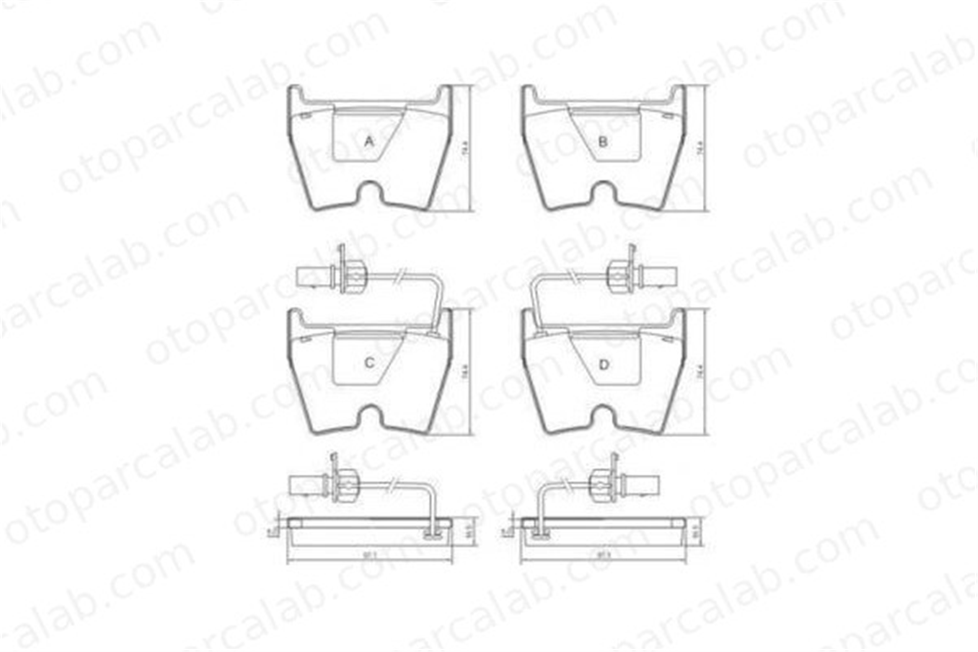 VALEO 670960 Fren Disk Balata Ön AUDI A4 B8 Avant A5 420698151C 420698151D