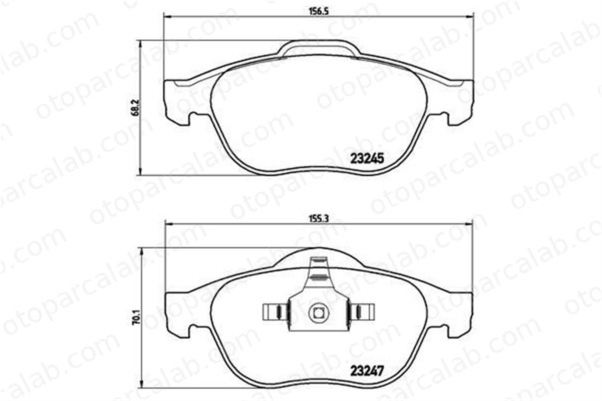 VALEO 670993 Fren Disk Balata Ön RENAULT GRAND SCÉNIC II SCÉNIC II 410600756R 410605766R