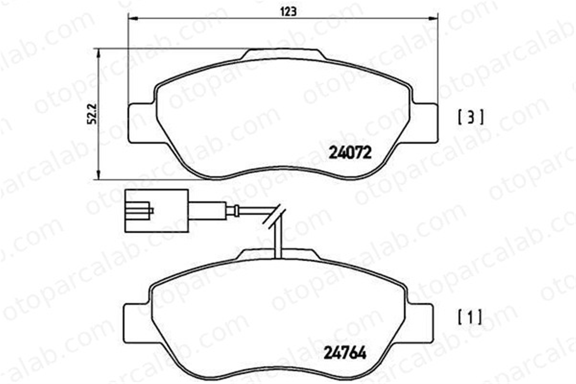 VALEO 671015 Fren Disk Balata Ön FIAT PANDA PANDA Kasa/eğik arka 71773151 6001073130