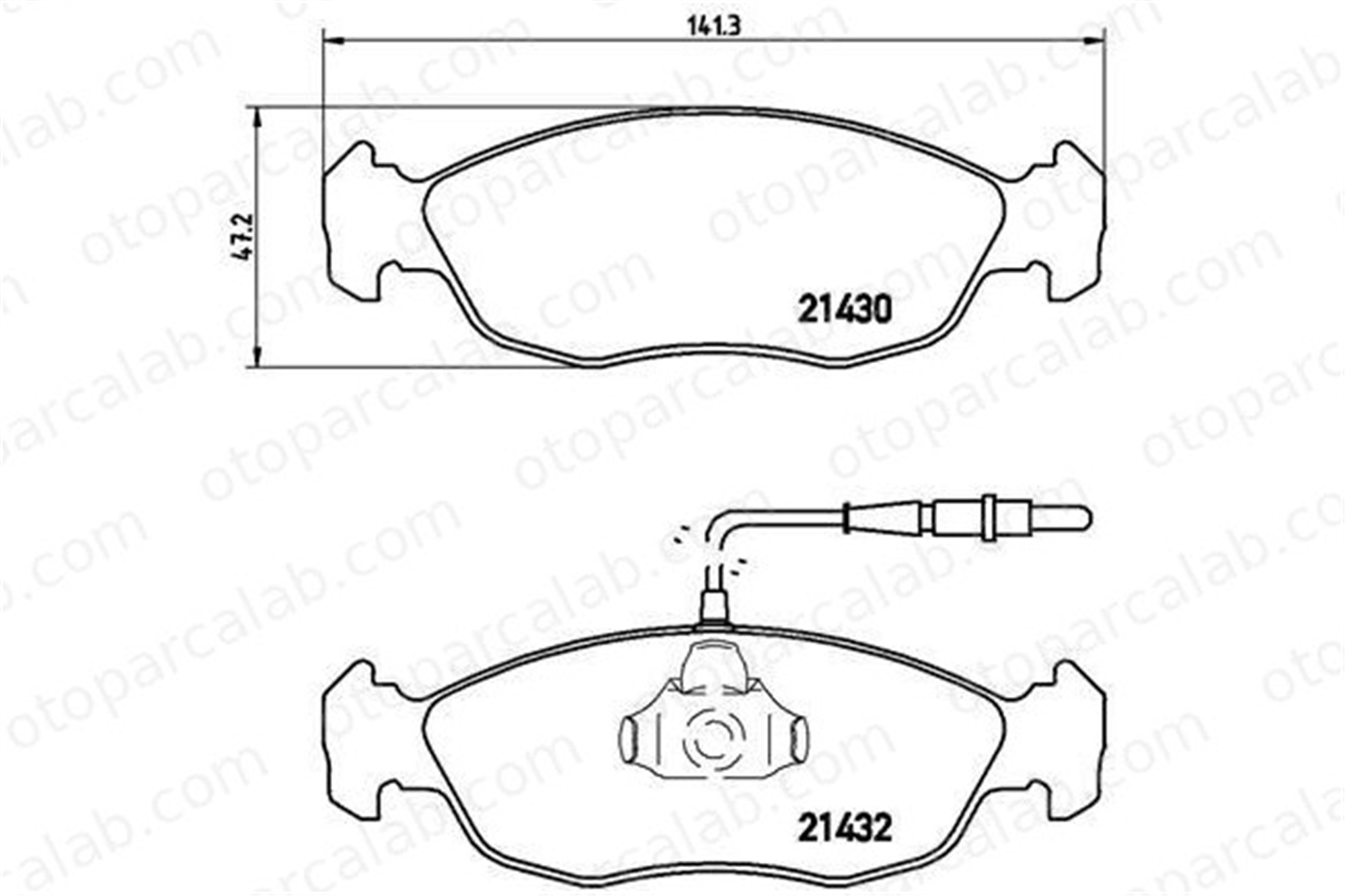 VALEO 671038 Fren Disk Balata Ön PEUGEOT 306 CITROËN XSARA 425103 425450
