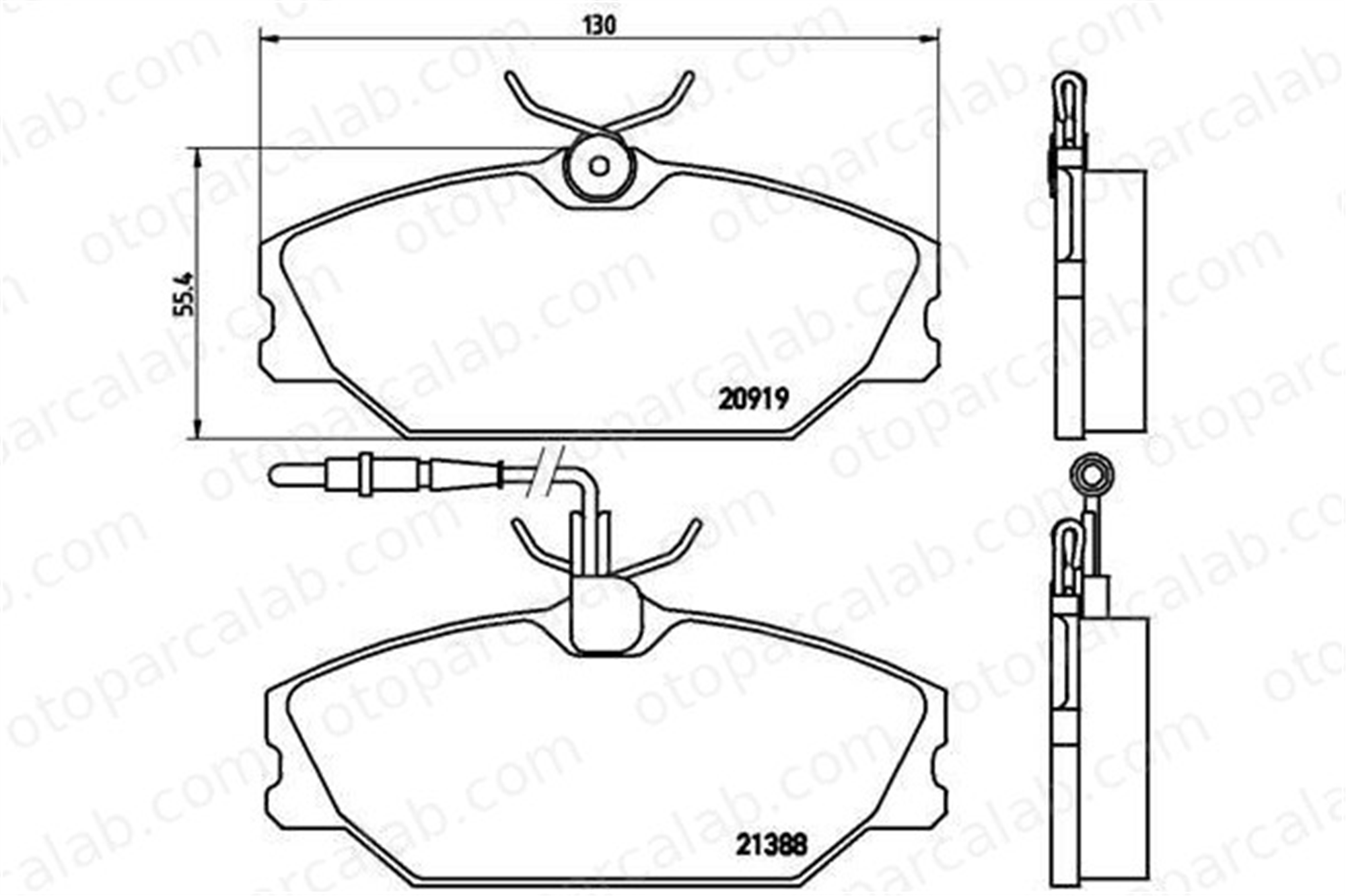 VALEO 671061 Fren Disk Balata Ön RENAULT 25 SUPER 5 7701202289 7701202896