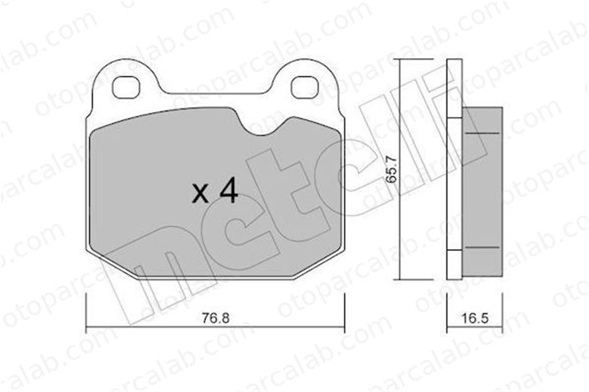 VALEO 671108 Fren Disk Balata Ön OPEL REKORD E REKORD E Station wagon 1605300 1605321