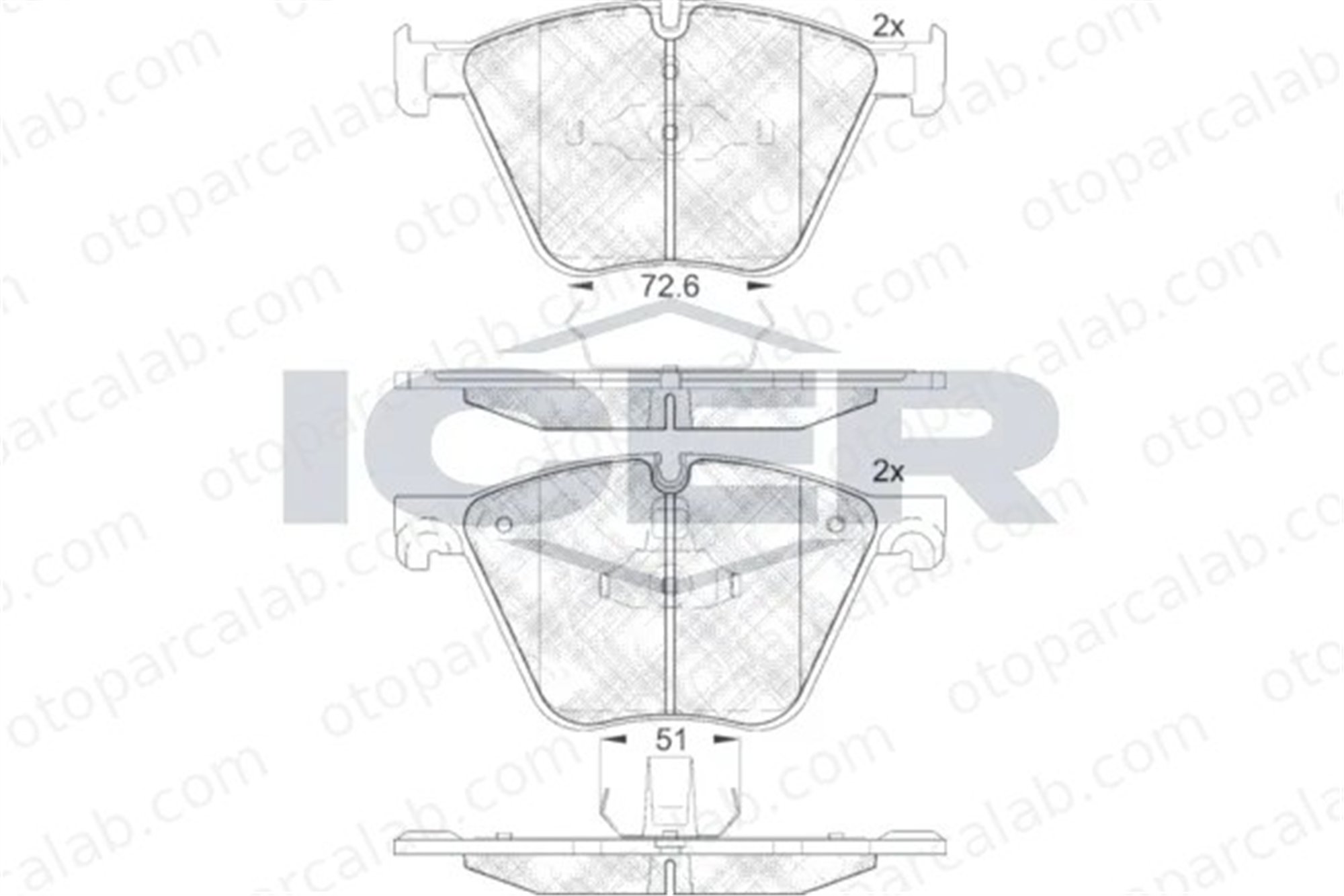 VALEO 671159 Fren Disk Balata Ön BMW 7 X5 34112413080 34116783554
